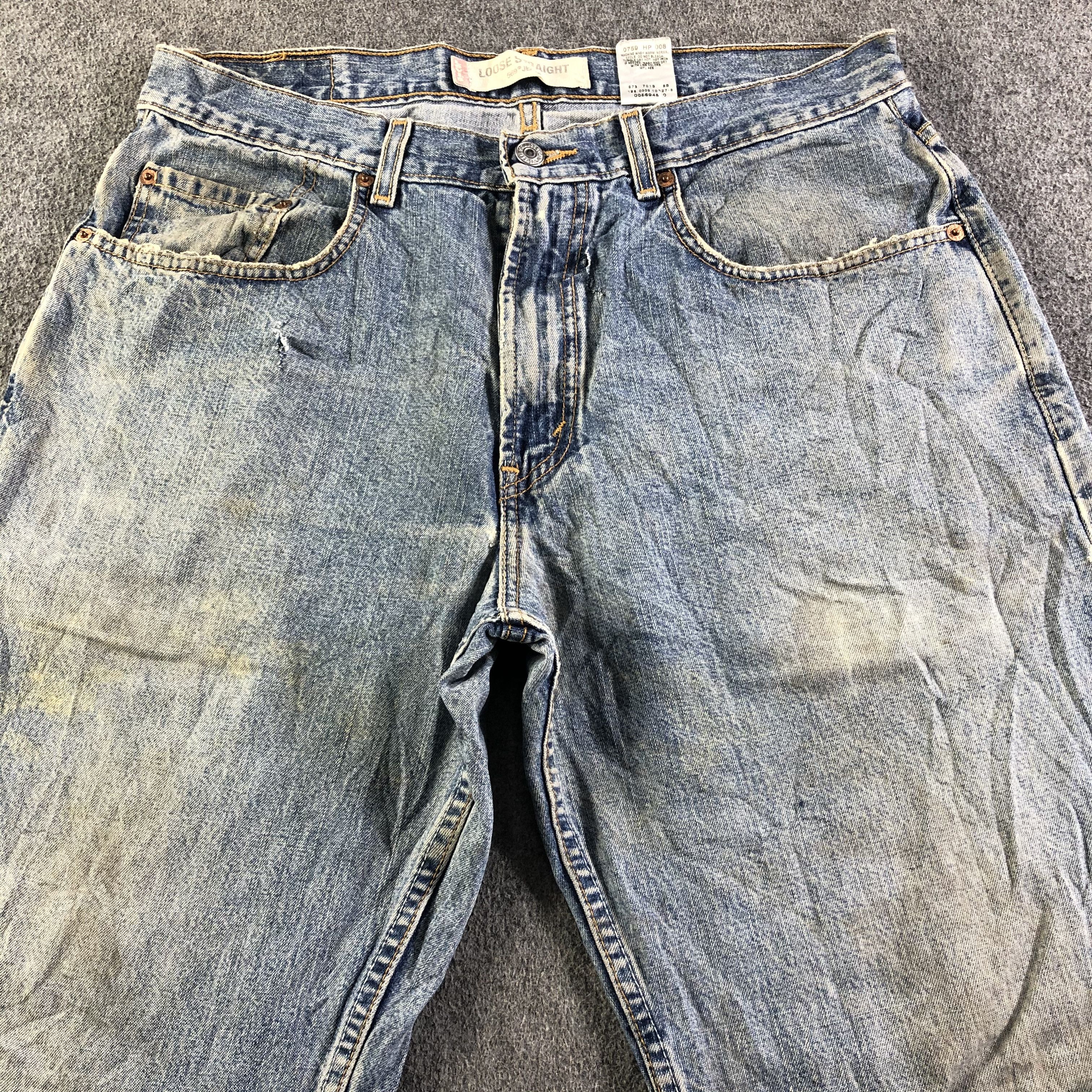 Levi's Vintage Blue Wash Levis 569 Jeans-J4192 Size US 34 / EU 50 - 3 Thumbnail