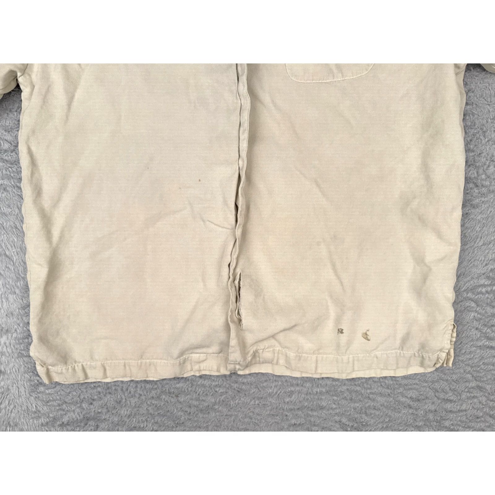 Tommy Bahama VINTAGE Tommy Bahama Shirt Men Medium Ivory Button-Up Silk Rayon Aloha Beach Hawaii 90s Mens Size US M / EU 48-50 / 2 - 5 Thumbnail