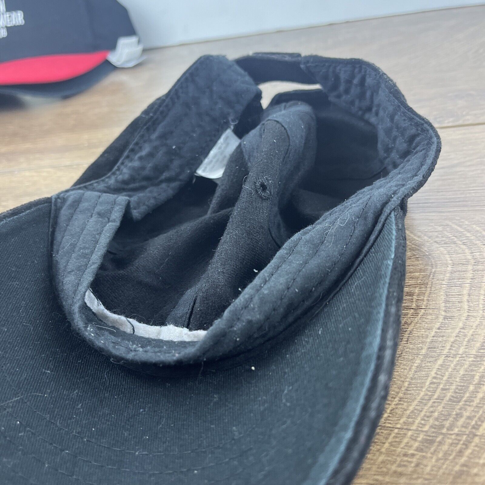 Other Plain Black Baseball Hat Cap Running Black Hat Adjustable Ad Size ONE SIZE - 12 Thumbnail