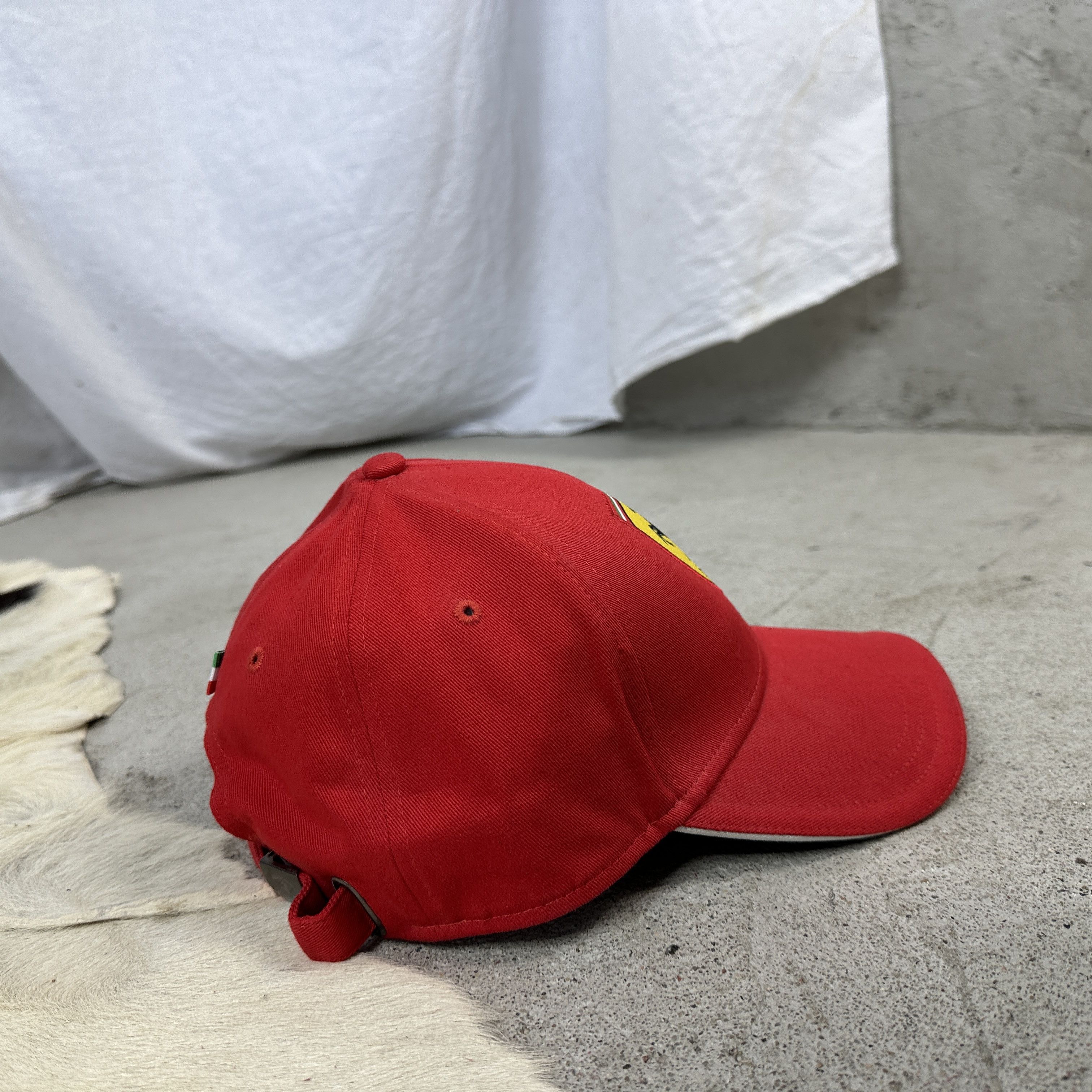 Ferrari × Vintage Vintage Y2K Streetwear Sportswear Ferrari Hat Size ONE SIZE - 6 Thumbnail