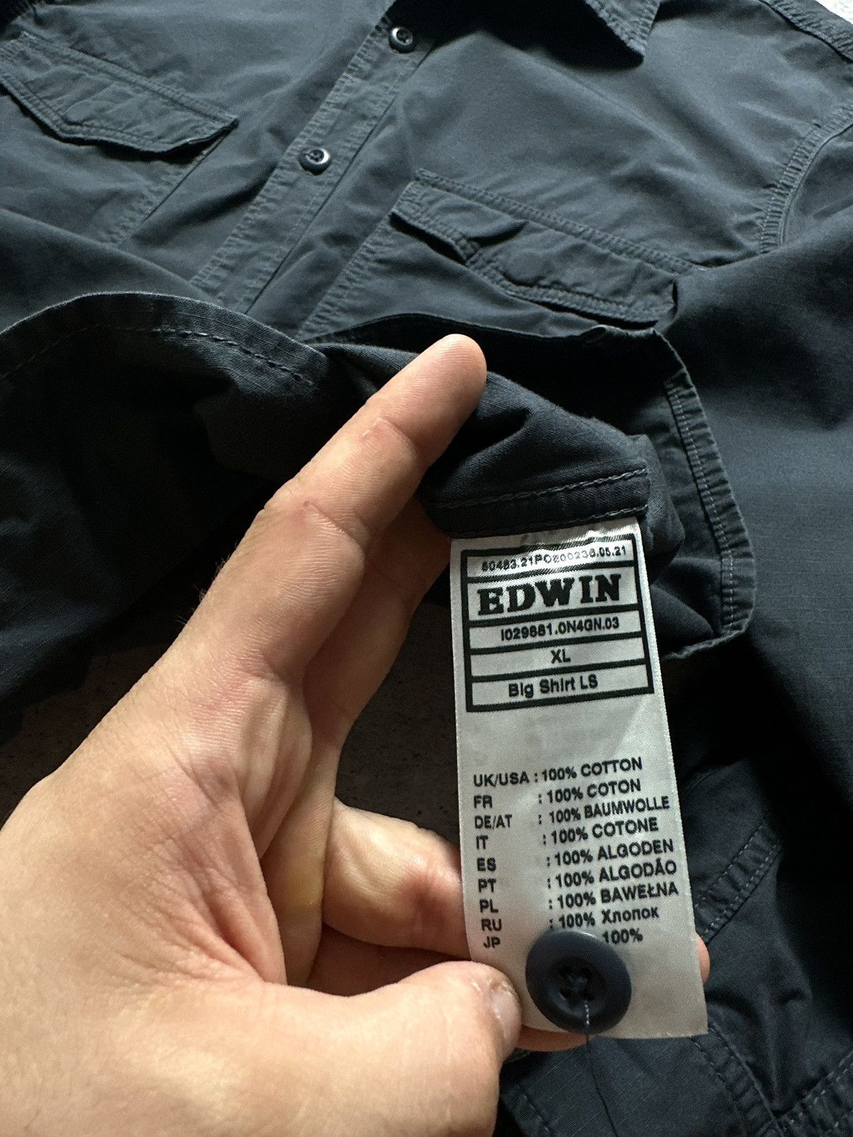 Edwin Edwin Y2K Trucker Big Shirt LS Jacket Japanese Hype Size US XL / EU 56 / 4 - 9 Thumbnail