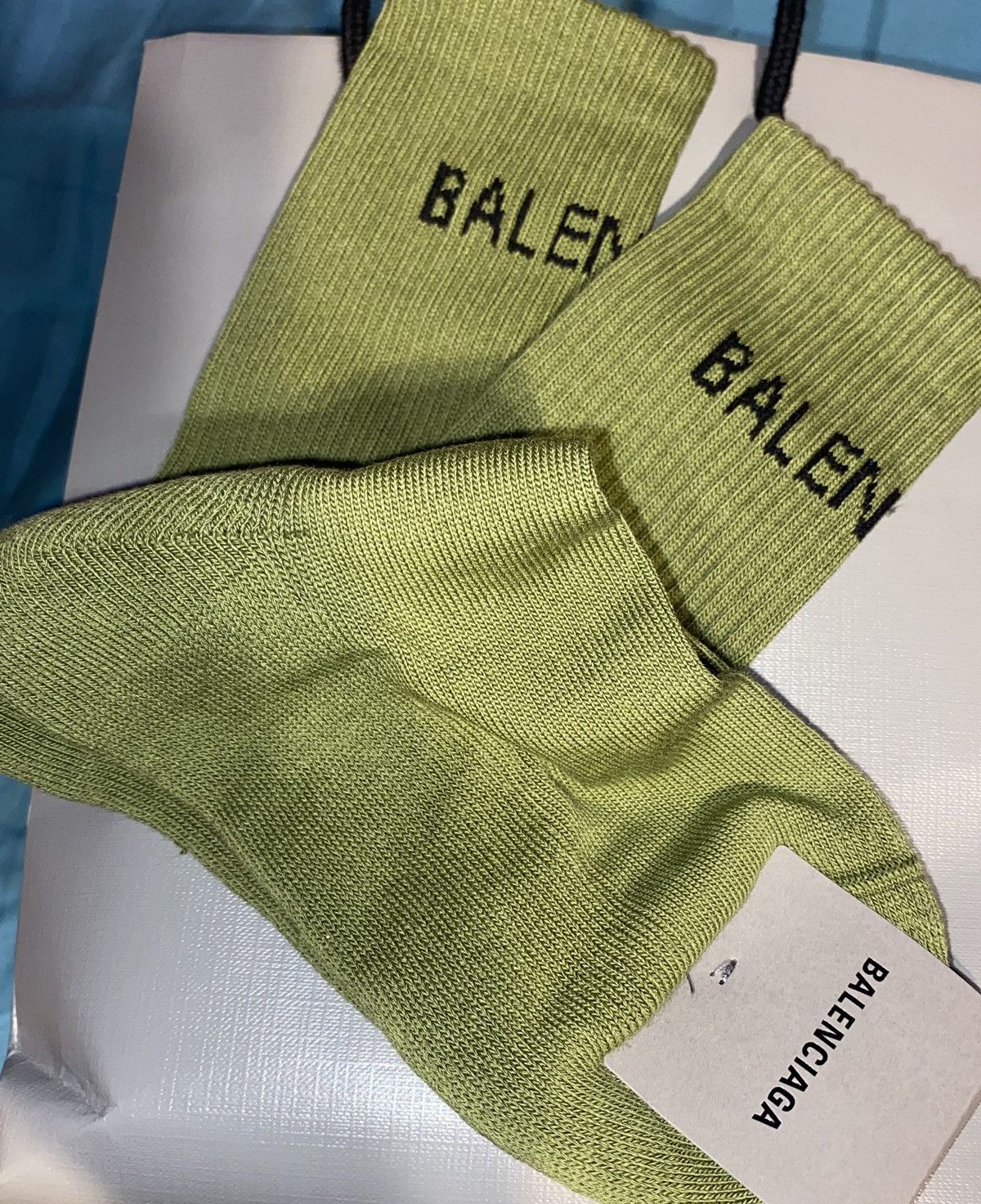 Balenciaga X Playstation Socks / Logo Sock in Black, Men's (Size 40) Product Image