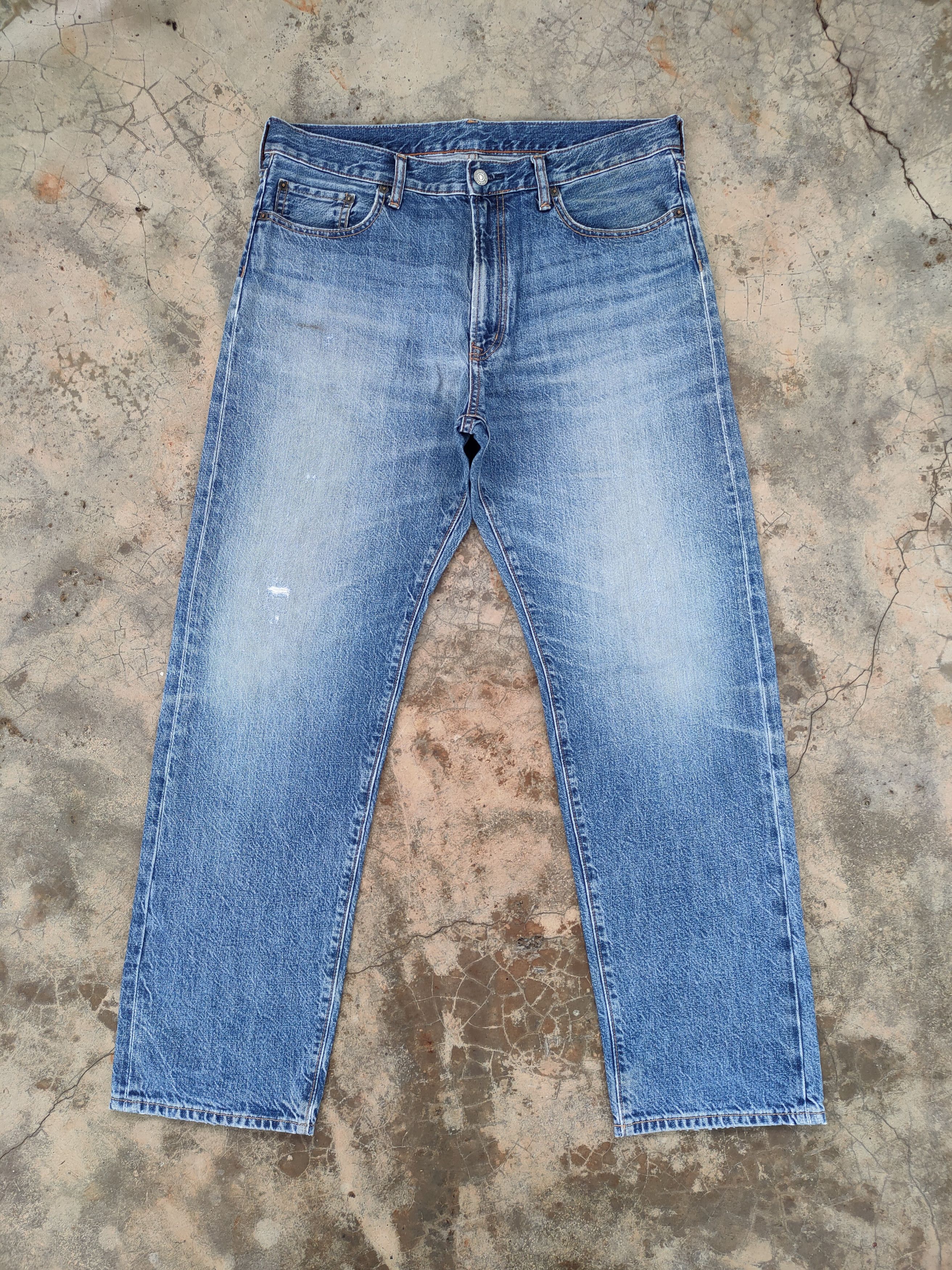 Japanese Brand × Jean × Vintage VINTAGE JAPANESE FADED DENIM JEANS PANTS Size US 35 - 1 Thumbnail