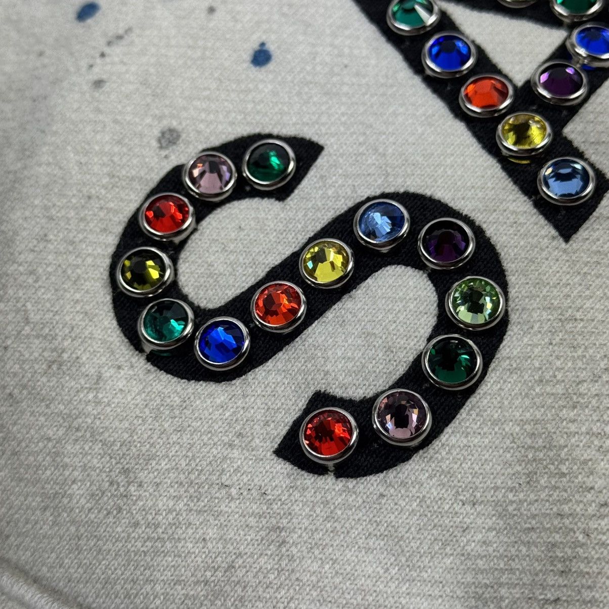 Satoshi Nakamoto CREAM RHINESTONE LOGO 3 QUARTER LONG SHORTS Size US 36 / EU 52 - 5 Thumbnail