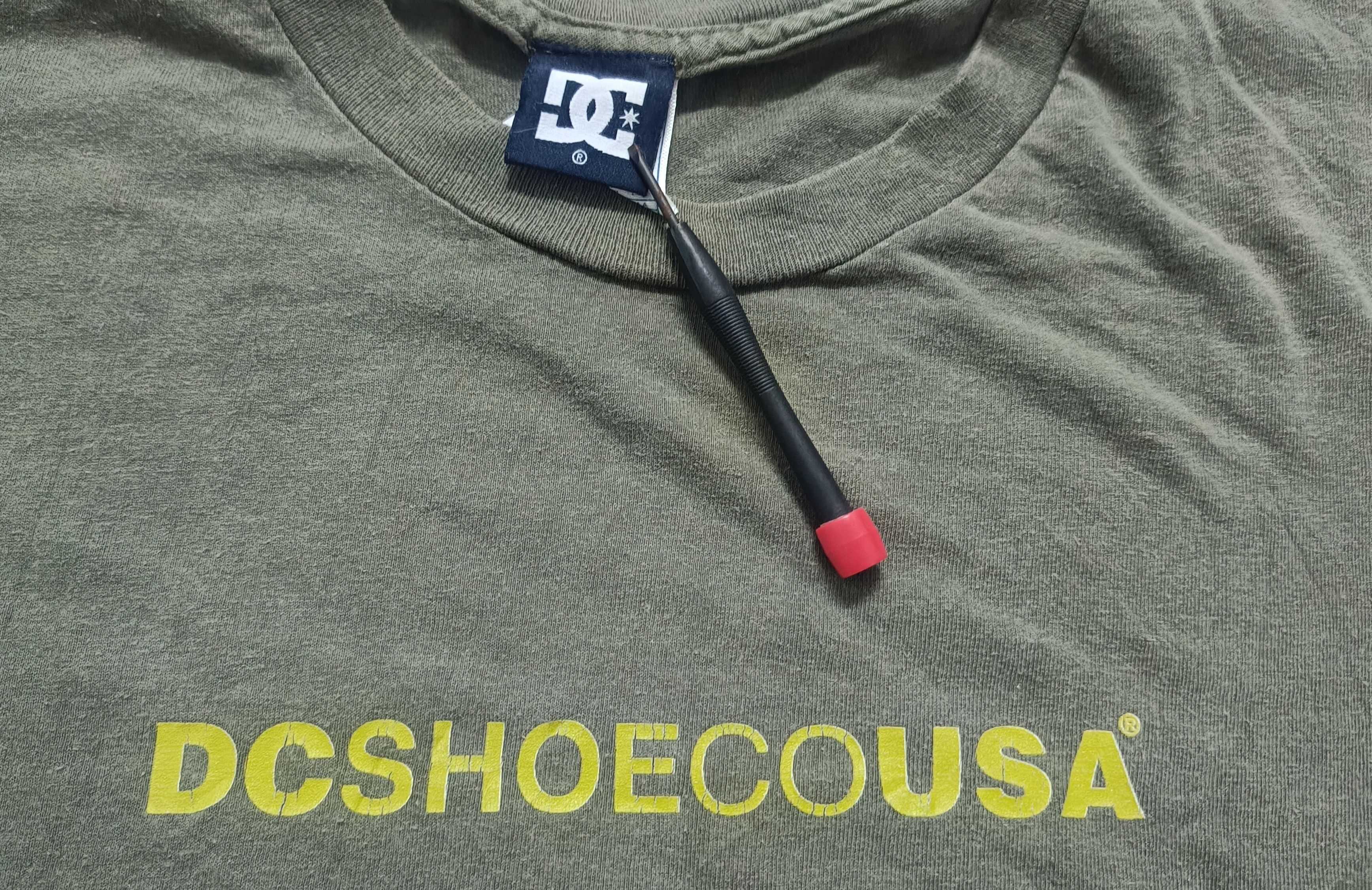 Vintage 🔥🔥Rare Vintage DC Shoes Skateboard Green Tee Size US L / EU 52-54 / 3 - 5 Thumbnail