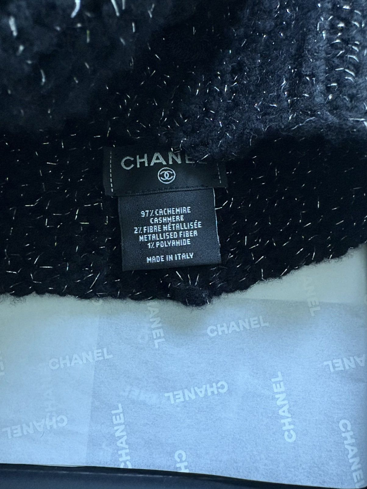 Chanel CC CASHMERE BEANIE Size ONE SIZE - 3 Thumbnail