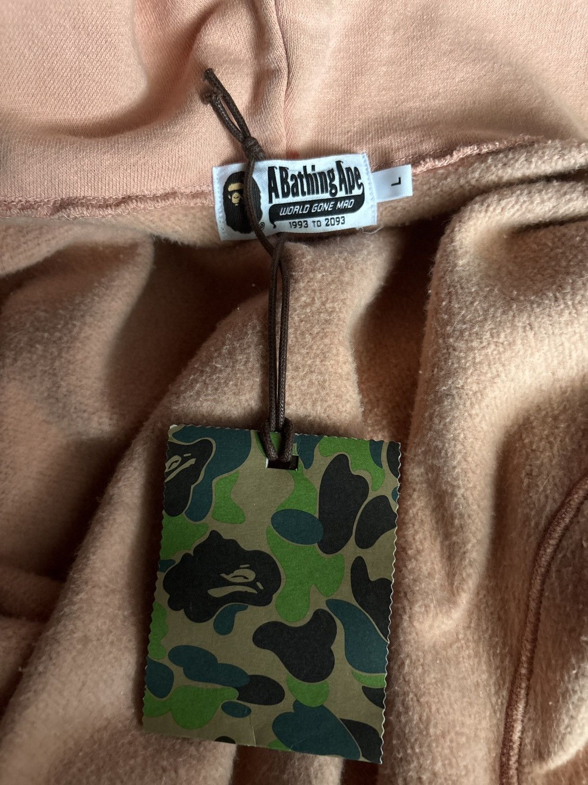 Bape Bape Salmon Pink Tiger Hoodie Size US L / EU 52-54 / 3 - 5 Thumbnail