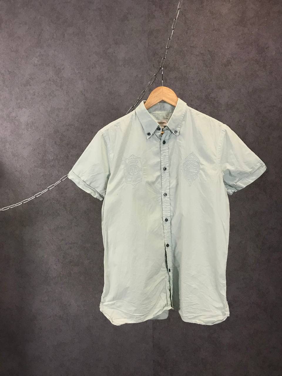 Designer × Diesel × Vintage Diesel vintage designer big logo shirt Size US L / EU 52-54 / 3 - 1 Thumbnail