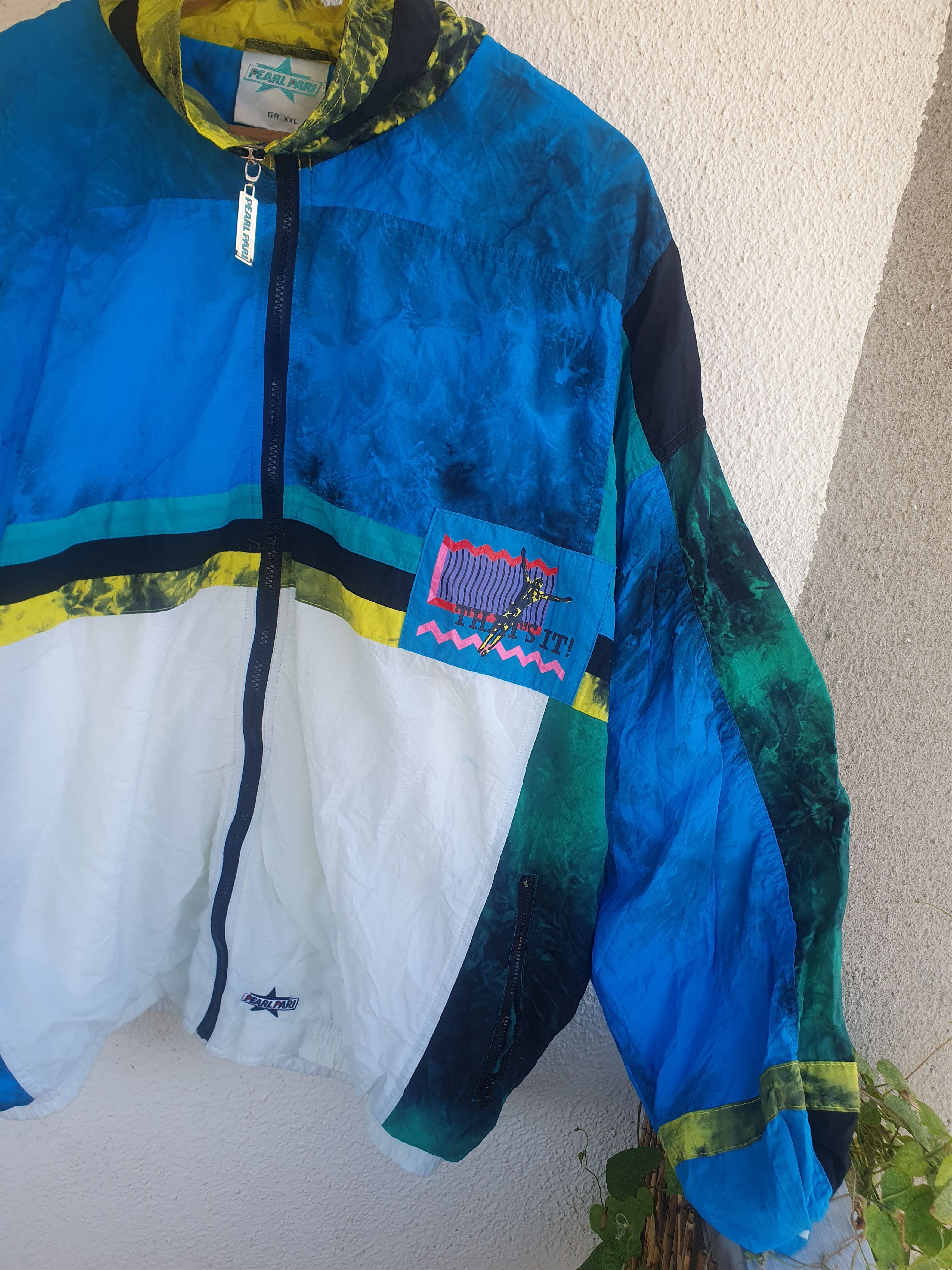 Vintage Pearl Pari Vintage Tye Dye Windbreaker Track Jacket sz XXL Size US XXL / EU 58 / 5 - 7 Thumbnail