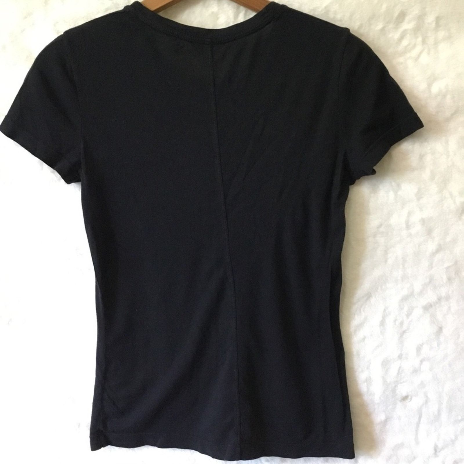 Club Monaco Club Monaco Black Classic Short Sleeve T-Shirt Size S / US 4 / IT 40 - 10 Thumbnail