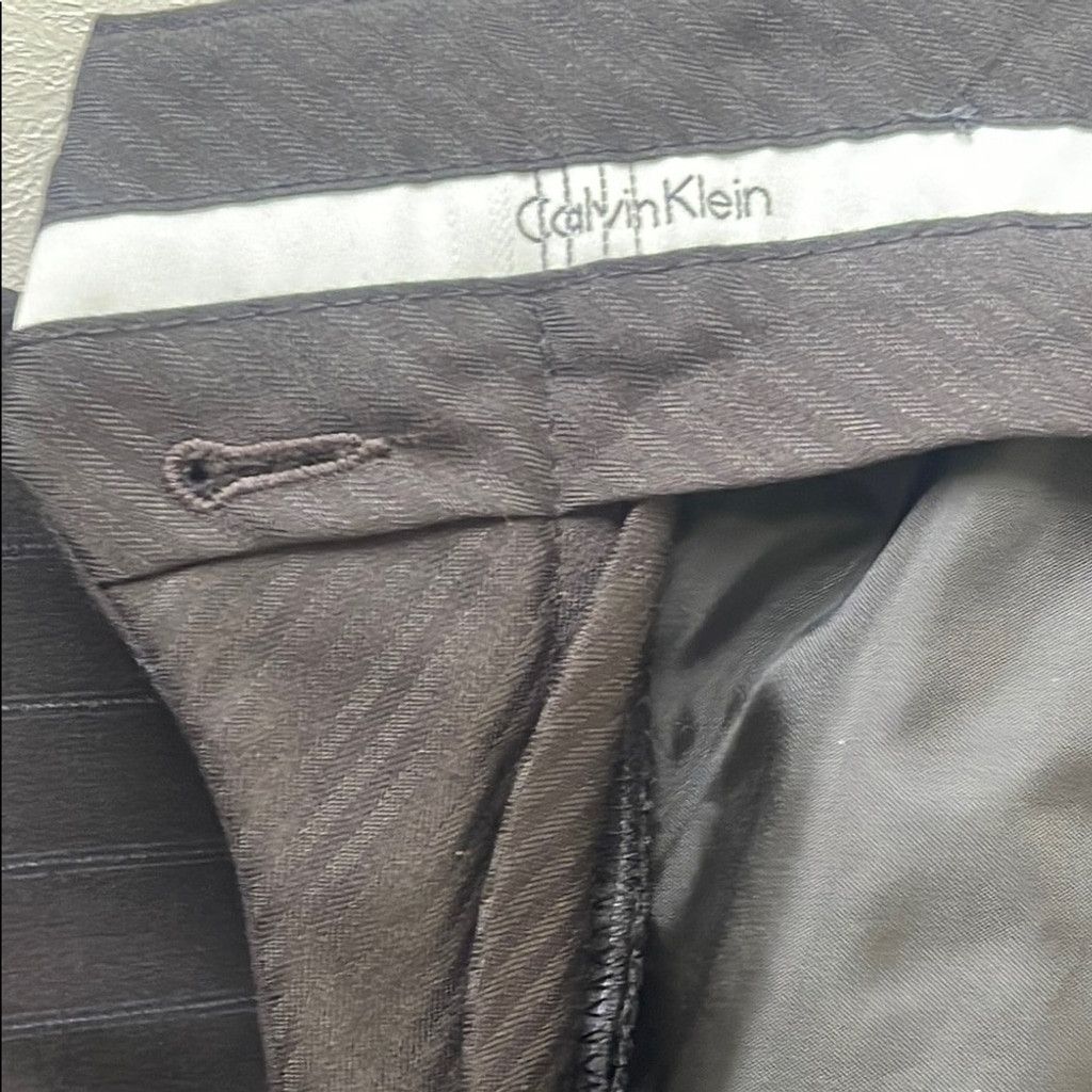 Calvin Klein Calvin Klein Men's Black Suit 44L 36/36 Custom tailored Size 40L - 6 Thumbnail