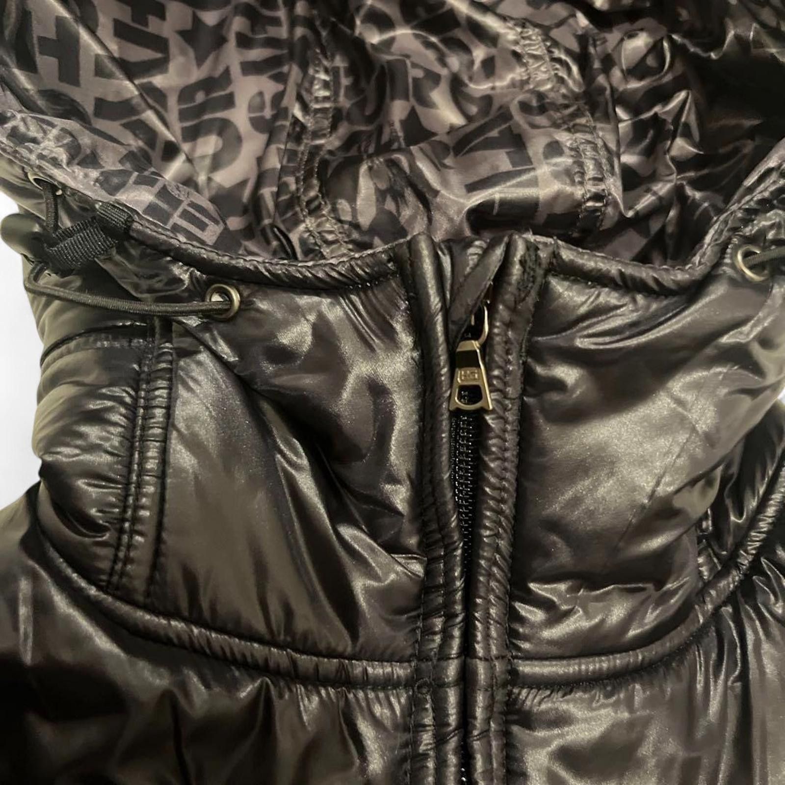 Hysteric Glamour Hysteric Glamour - Black Hooded Puffer Jacket Patched Size US M / EU 48-50 / 2 - 5 Thumbnail