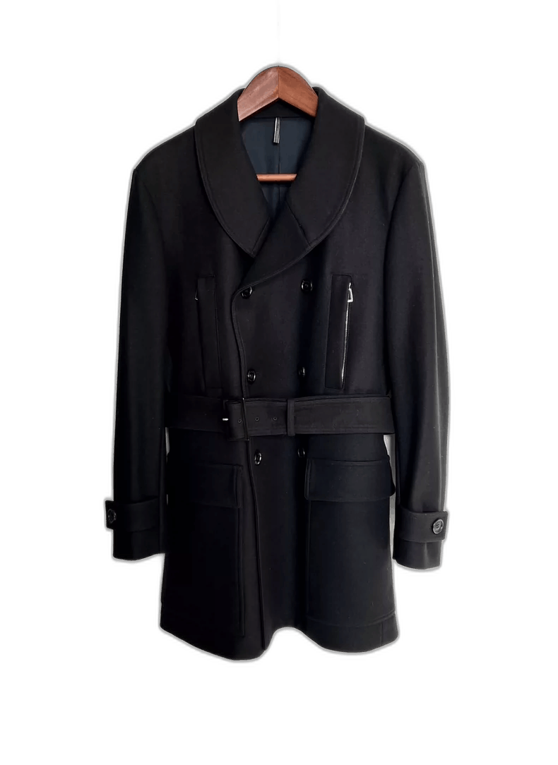 Dior Dior Double Breasted Wool Coat Size US L / EU 52-54 / 3 - 1 Thumbnail