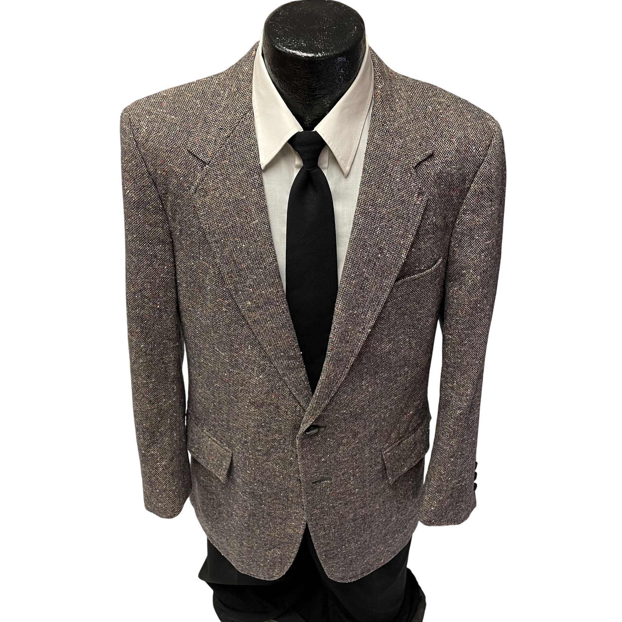 Sears Vtg Gray Beige Multicolor FLECK Donegal TWEED Sport Coat Grailed