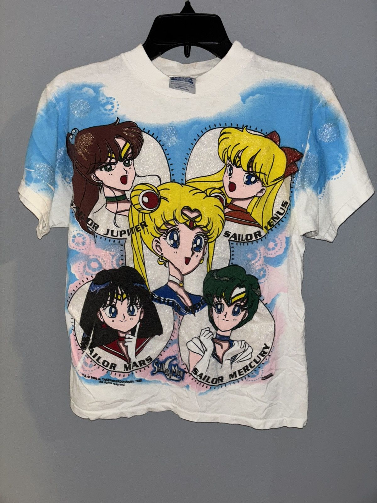 Tultex 1996 Sailor Moon All Over Print (RARE) Size L / US 10 / IT 46 - 17 Thumbnail