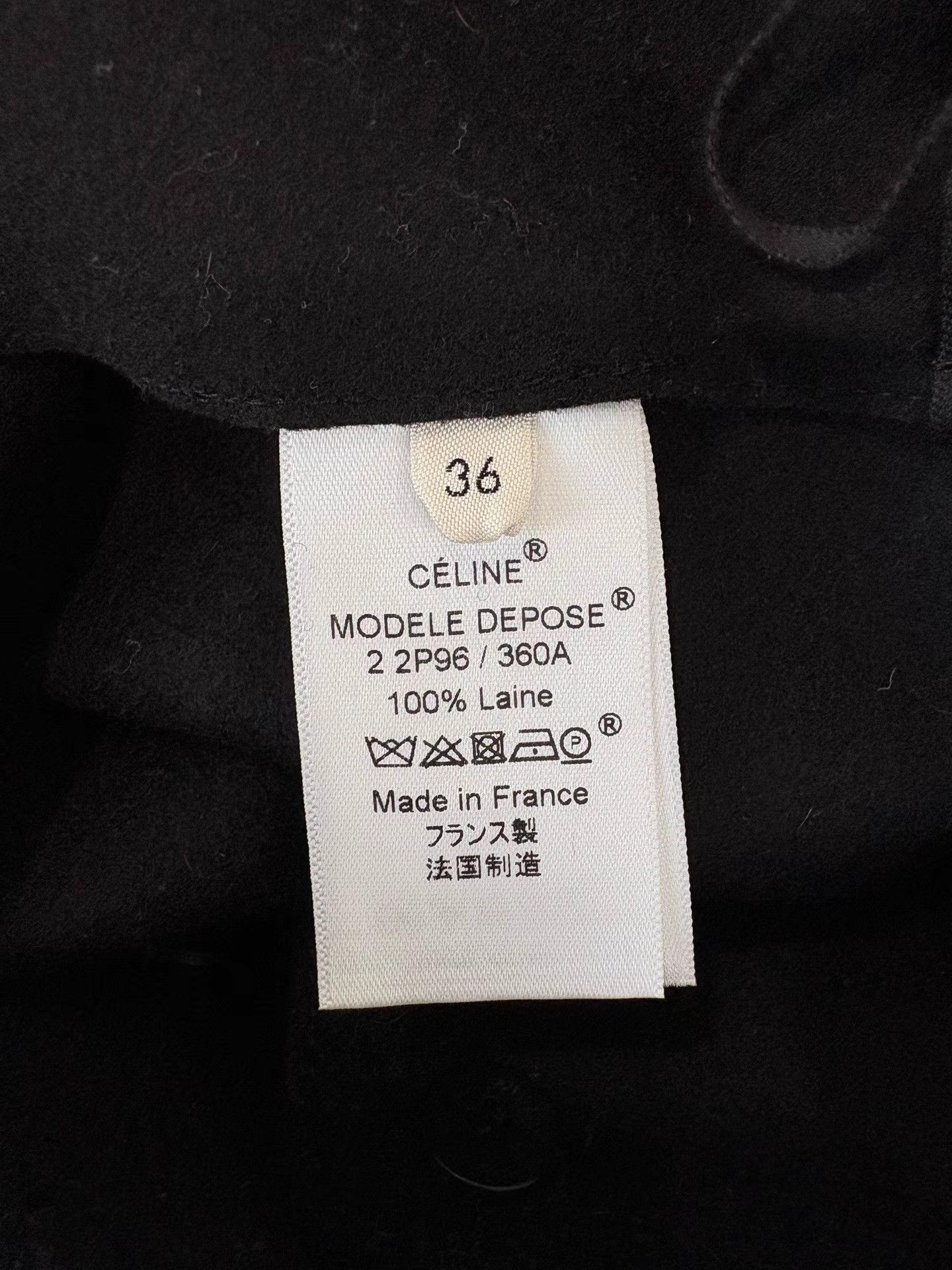 Celine CELINE Black Wool Skirt Size 36" / US 14 / IT 50 - 3 Thumbnail