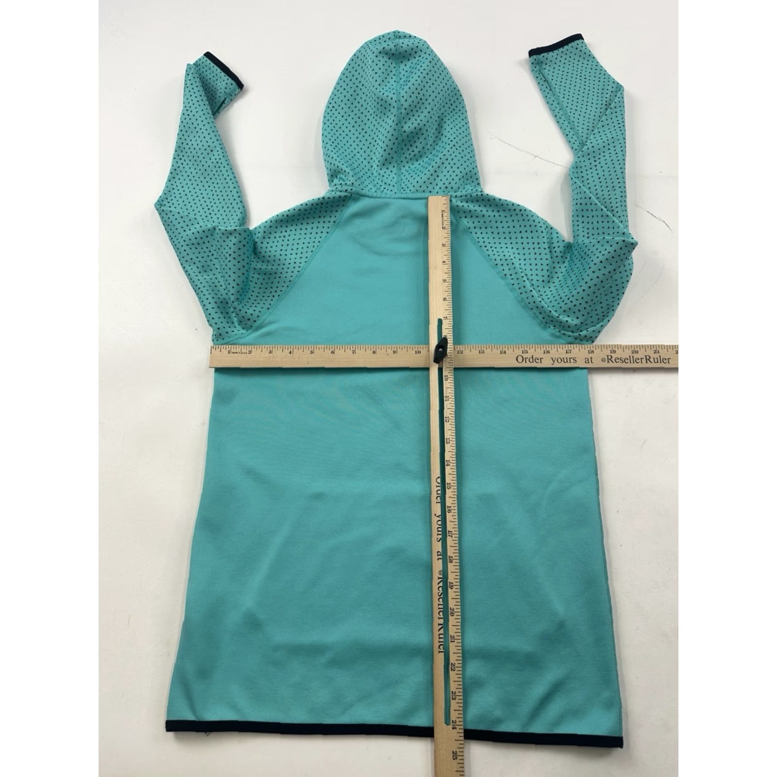 Nike Nike Hoodie Pullover Womens XS Green Turquoise Long Sleeve Dri-Fit Activewear Size XS / US 0-2 / IT 36-38 - 7 Thumbnail