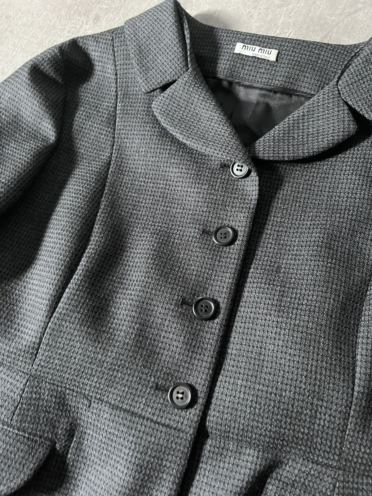 Miu Miu Miu Miu 2008 wool blazer pants suit set gray rare Size M / US 6-8 / IT 42-44 - 8 Thumbnail