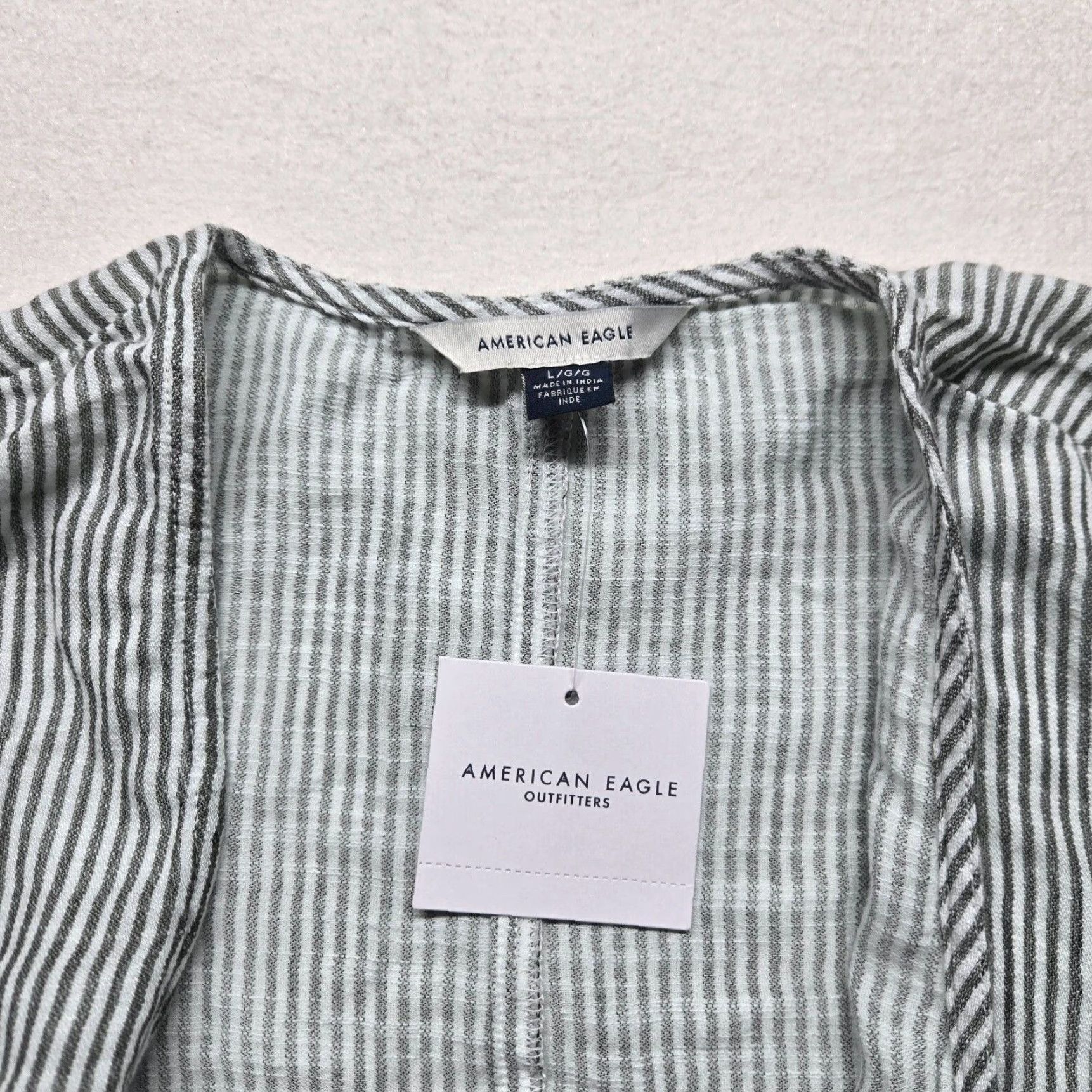 American Eagle Outfitters American Eagle Outfitters Cardigan Women L Gray Sleeveless Lightweight Open Front Knit 90s Bohemian Casual Size L / US 10 / IT 46 - 2 Thumbnail