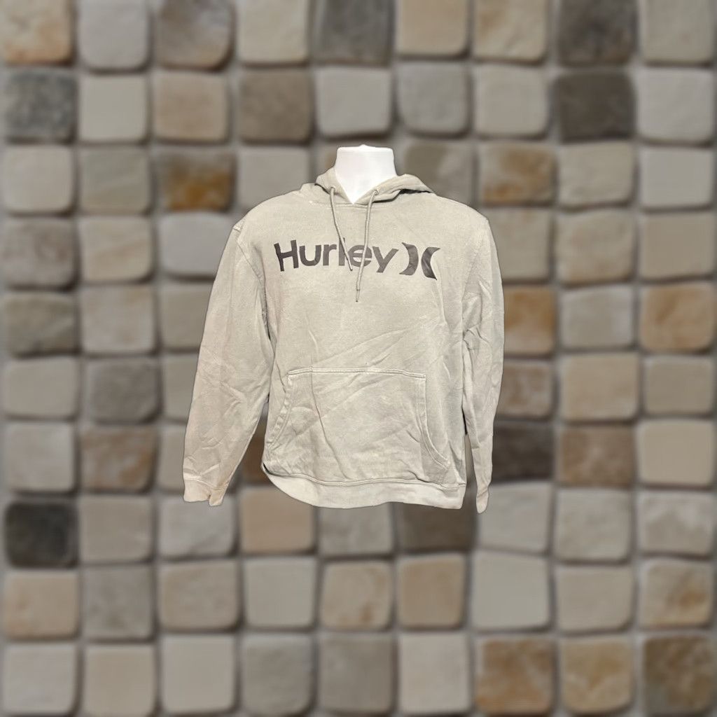Hurley Hurley Hoodie Men Medium Gray Surfer Surfing Drawstring Kangaroo Pocket Logo Hooded Pullover Long Sleeve Size US M / EU 48-50 / 2 - 1 Thumbnail