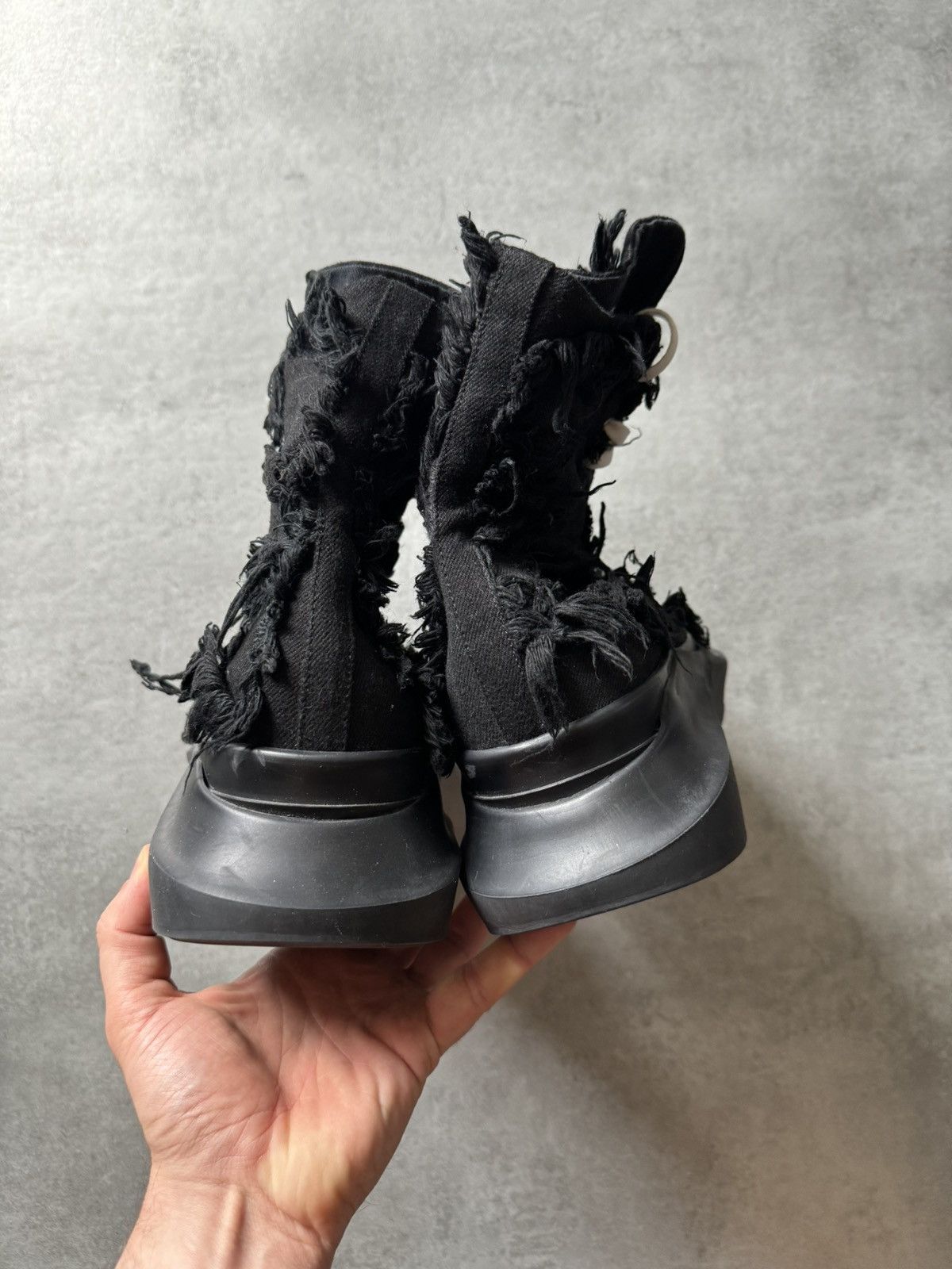 Rick Owens Rick Owens DRKSHDW Abstract Gethsemane Black Shoes Size US 11 / EU 44 - 7 Thumbnail