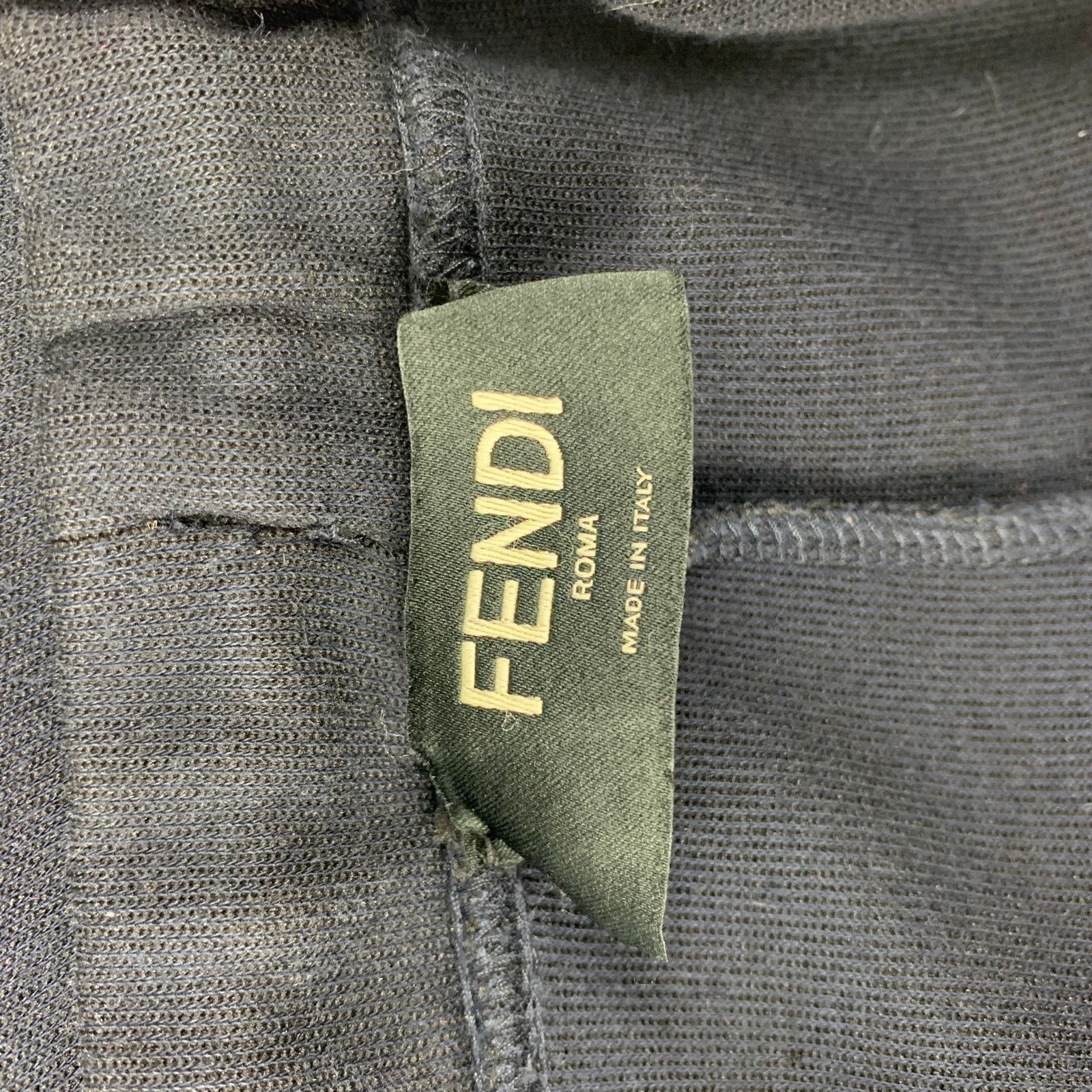 Fendi FENDI Size 36 Navy Blue Stripe Cotton Blend Sweatpants Size US 36 / EU 52 - 6 Thumbnail