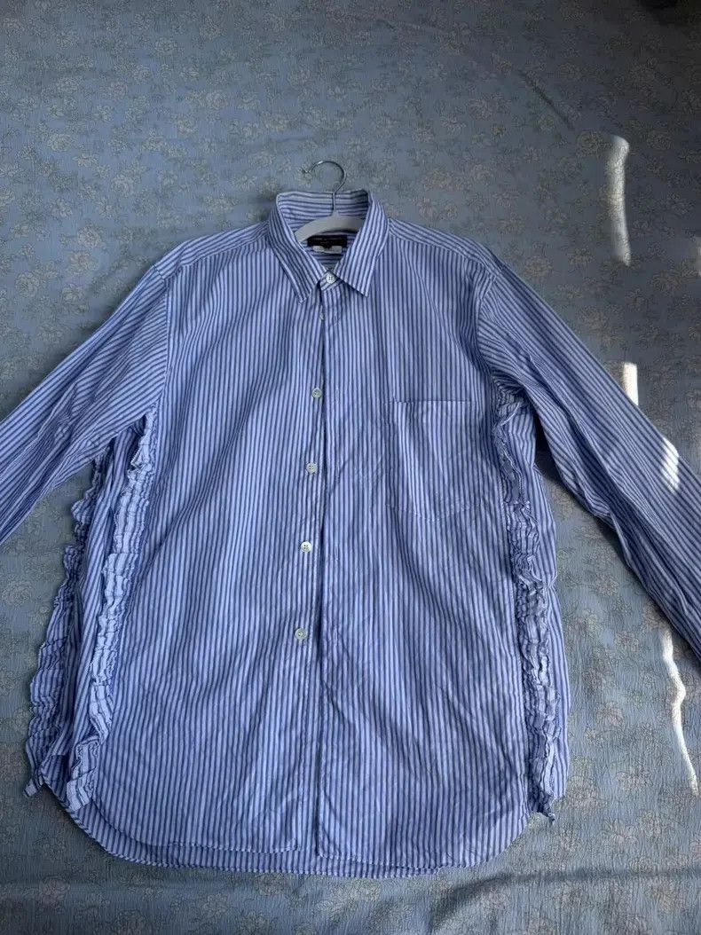 Comme des Garcons Comme Des Garcons Striped Moxie Lace Long Sleeve Shirt Size US S / EU 44-46 / 1 - 1 Thumbnail