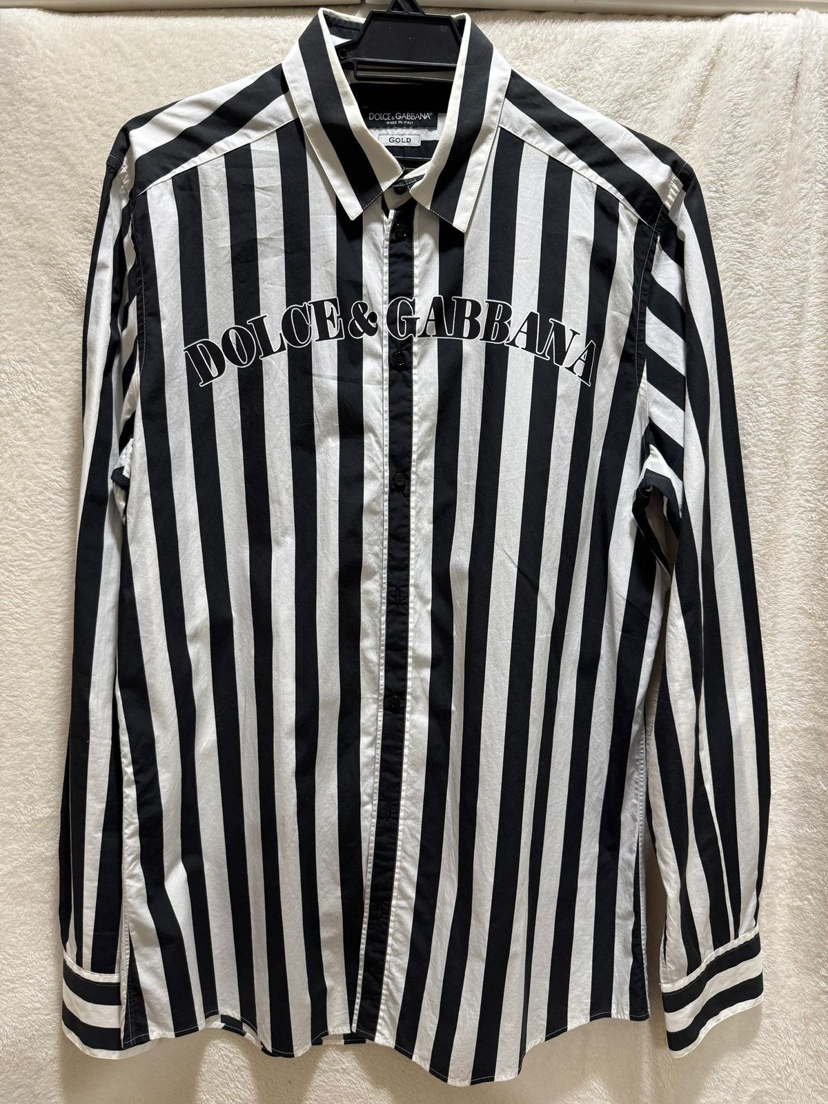 Dolce & Gabbana Dolce & Gabbana gold long sleeve shirt Size US S / EU 44-46 / 1 - 1 Thumbnail