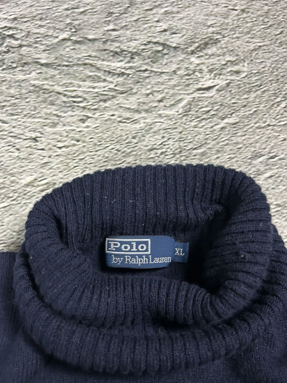 Ralph Lauren Polo Ralph Lauren vintage sweater turtleneck lambswool navy Size US XL / EU 56 / 4 - 3 Thumbnail