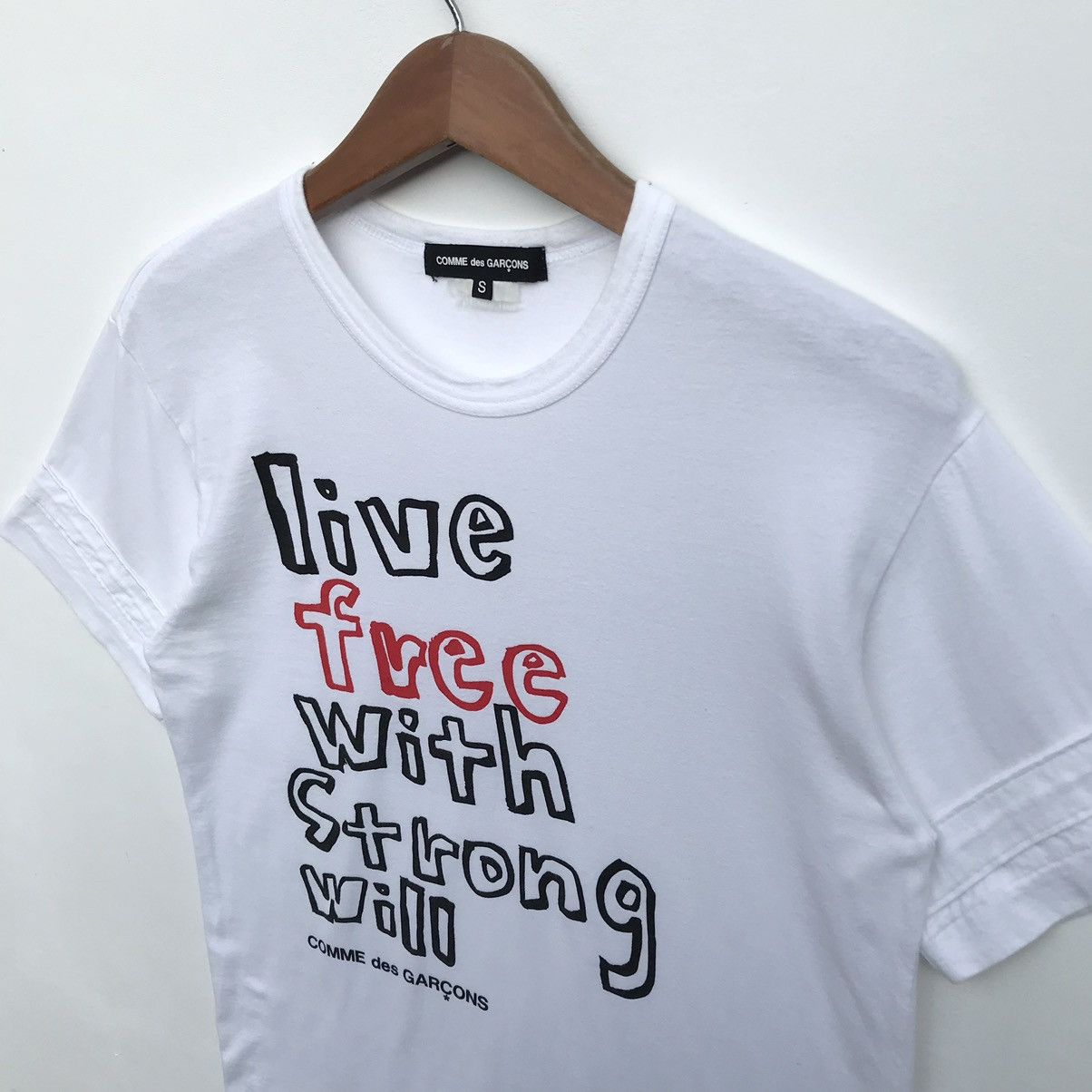 Comme des Garcons Comme Des Garcons Live Free With Strong Will Shirt CDG Japan Size US S / EU 44-46 / 1 - 5 Thumbnail