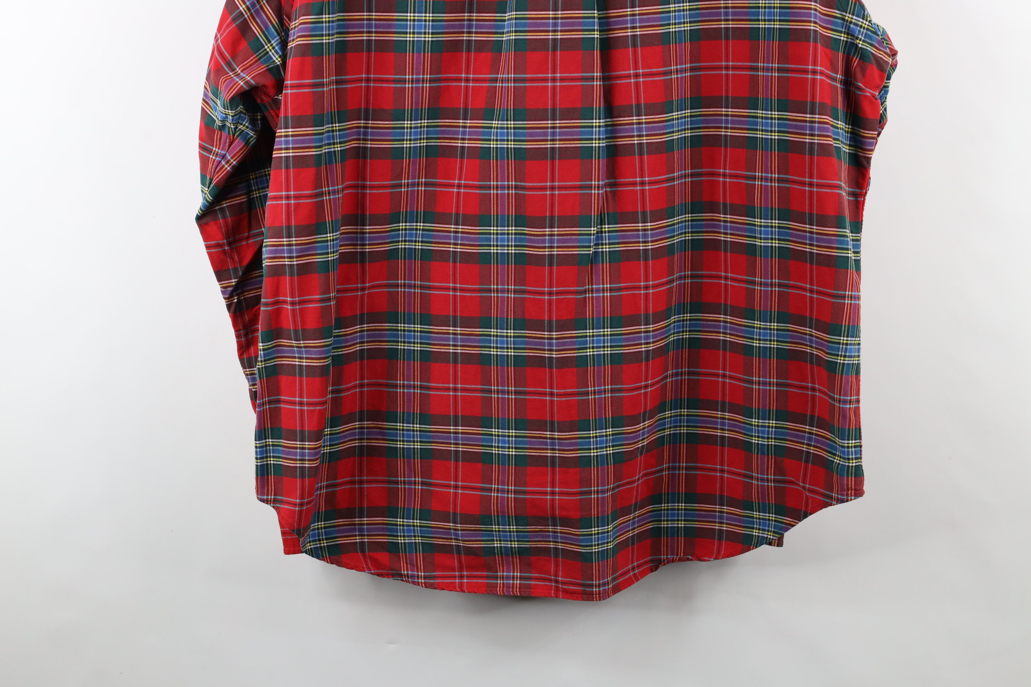Polo Ralph Lauren Vintage 90s Ralph Lauren Heavyweight Button Down Shirt Plaid Size US XXL / EU 58 / 5 - 12 Thumbnail