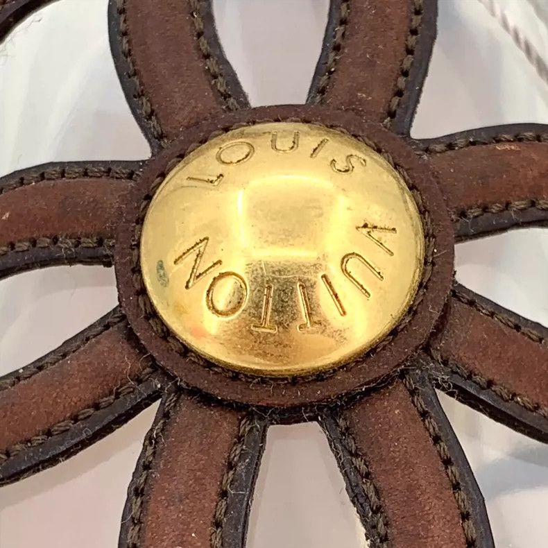 Louis Vuitton Louis Vuitton Brown Cutout Strap Flat Sandals Size US 5 / IT 35 - 6 Thumbnail