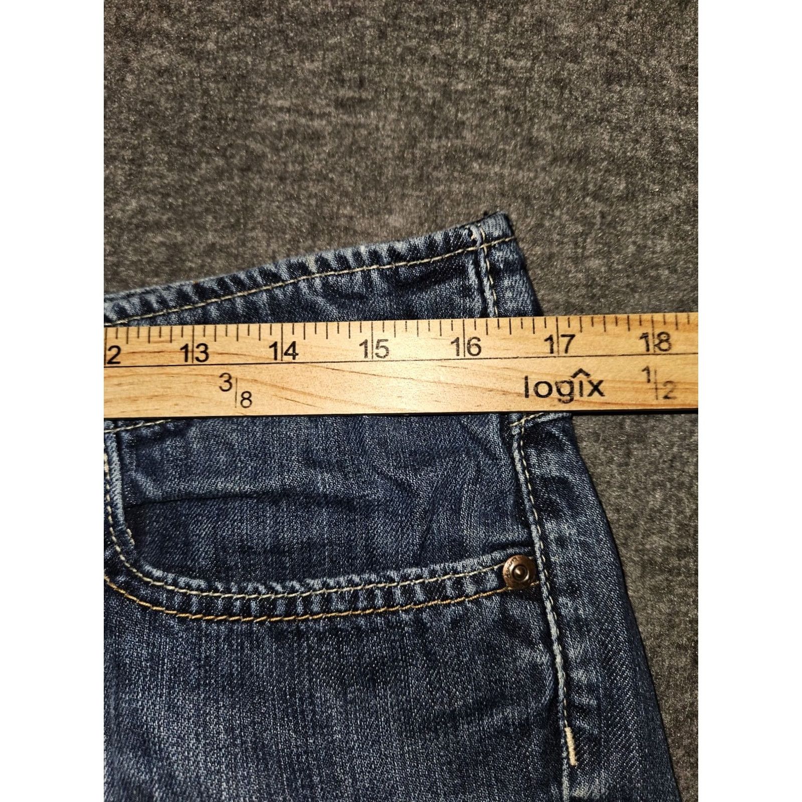 Vintage BKE Whitney Jeans Women's 31x31 Bootcut Blue Denim Solid Embroidered Logo Buckle Bke Preppy Cowboy Rock Everyday Casual Regular Size 24" / US 00 / IT 34 - 4 Thumbnail