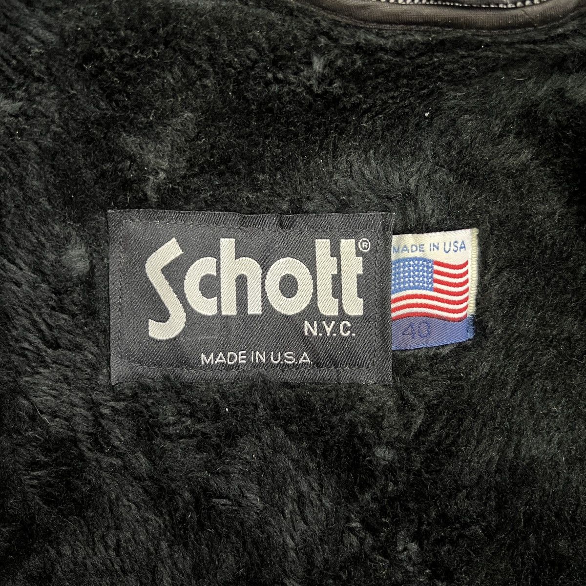 Schott 💥 1970s SCHOTT TYPE A-2 TOPGUN BLACK LEATHER JACKET Size US L / EU 52-54 / 3 - 14 Thumbnail