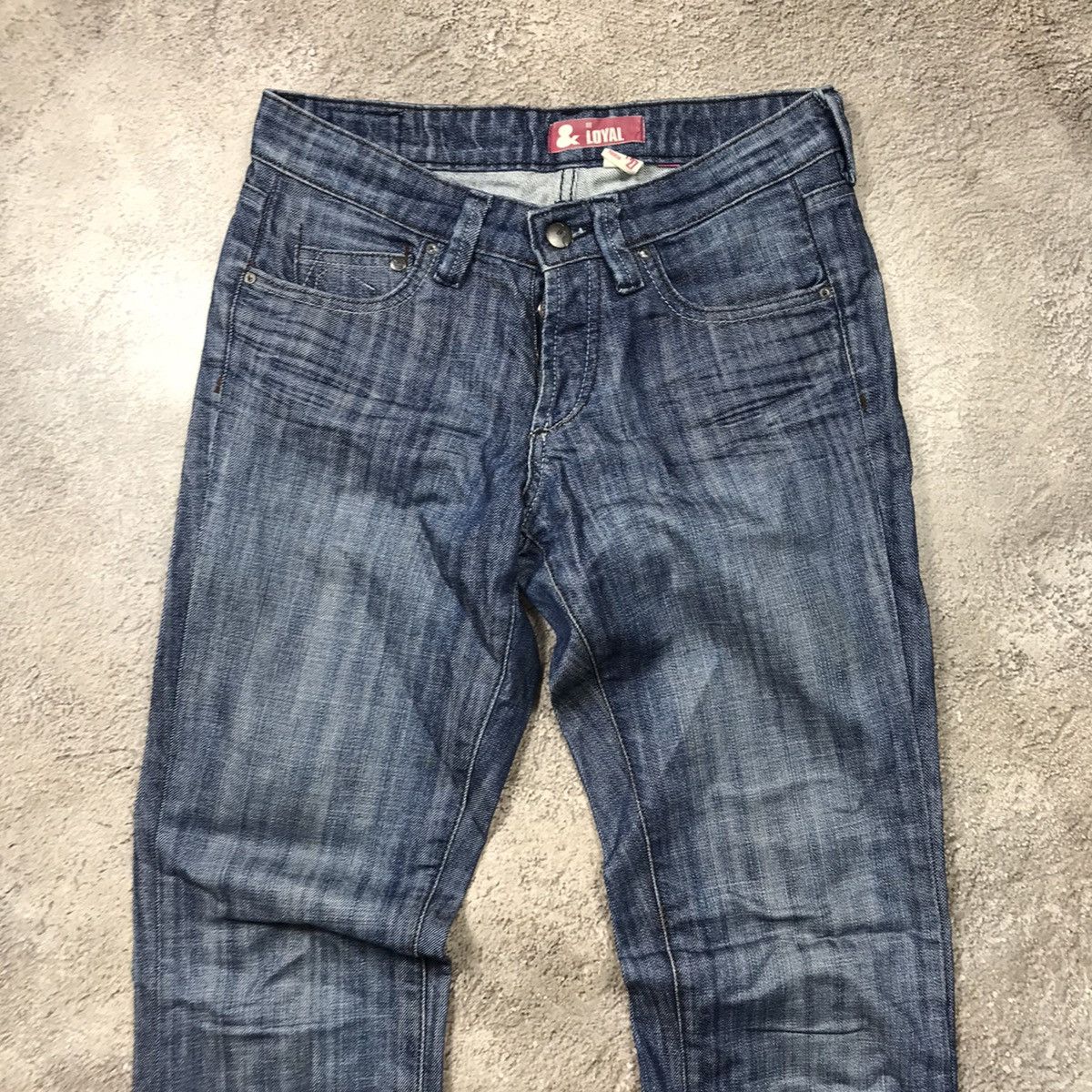 Vintage Vintage Y2K Distressed Baggy Flared Jeans Japan Grunge 27 Size 27" / US 4 / IT 40 - 2 Thumbnail