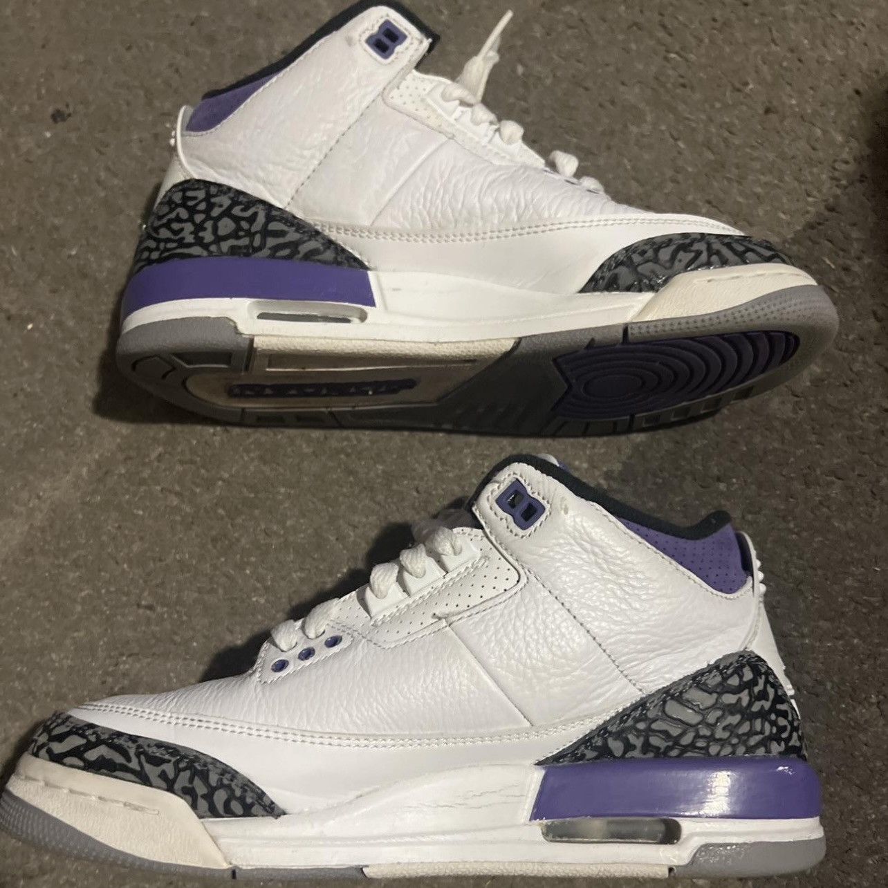 Jordan Brand Air Jordan 3 Retro ‘Dark Iris’ Size US 6.5 / EU 39-40 - 2 Thumbnail