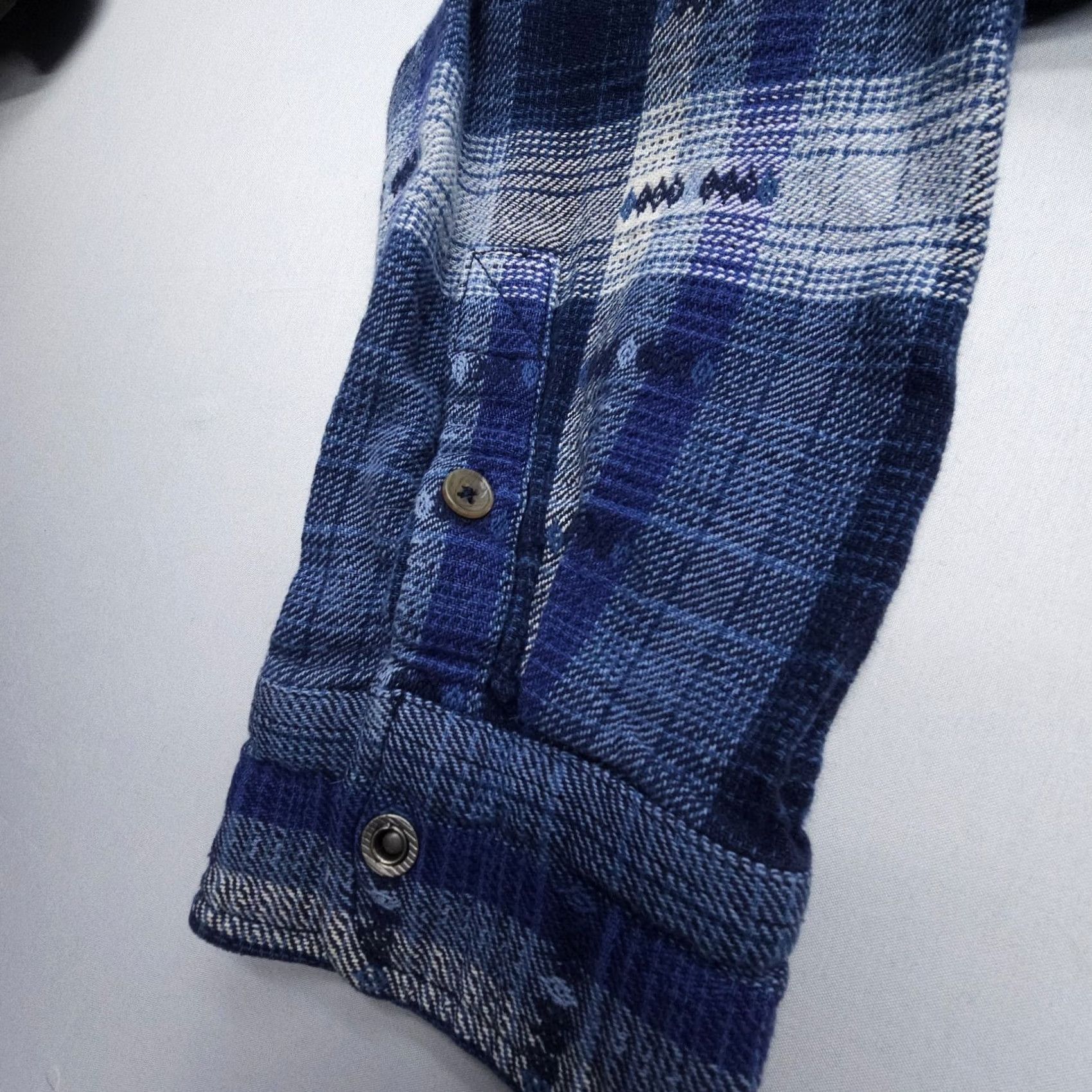 Prana prAna Emerick Lined Flannel Shirt Jacket XL Blue Snap Southwestern Shacket Shirt Women Size XL / US 12-14 / IT 48-50 - 7 Thumbnail