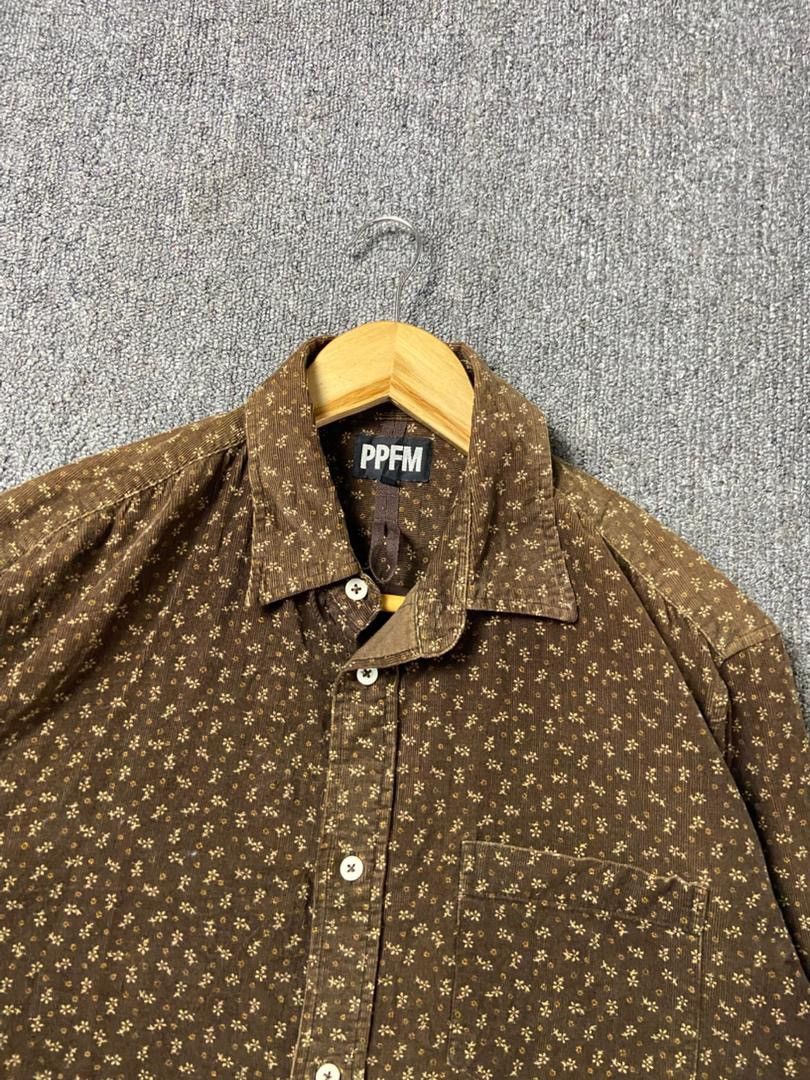PPFM PPFM Corduroy Shirt with Small Floral Print (201) Size US M / EU 48-50 / 2 - 9 Thumbnail