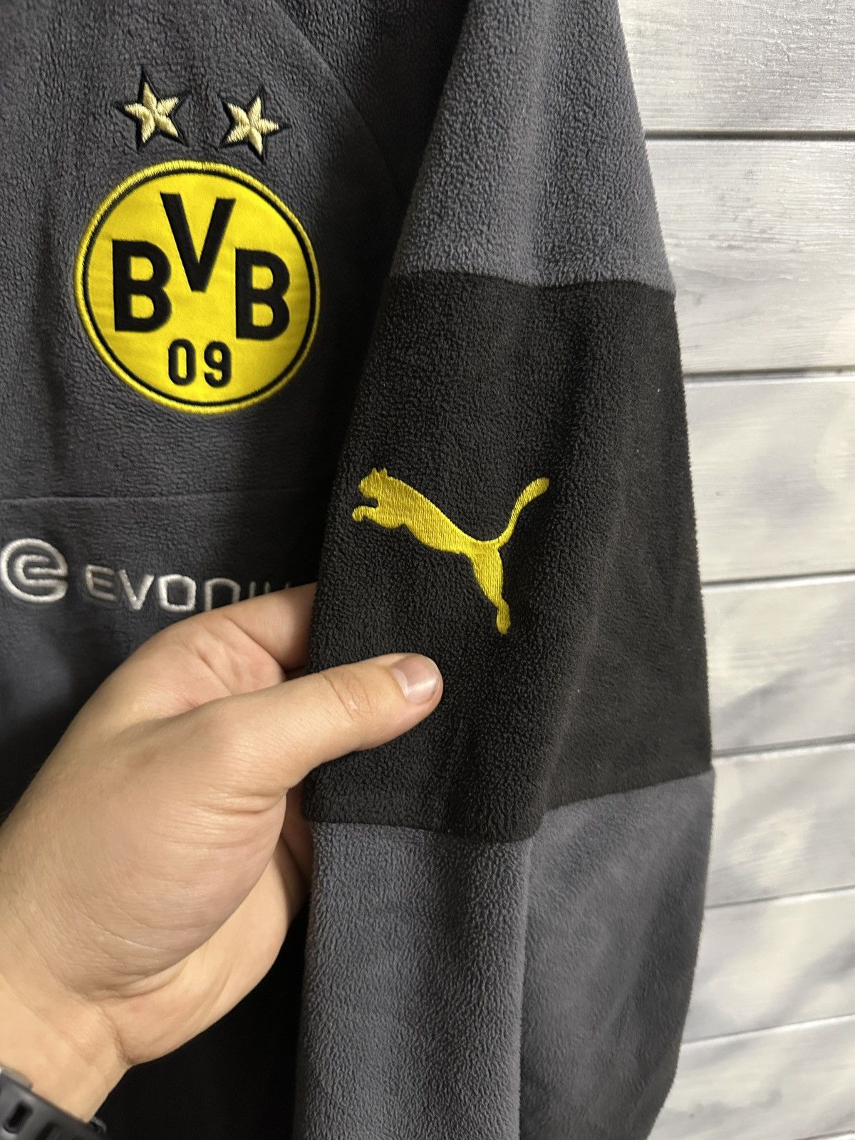 Puma Rare Vintage Fleece Jacket Borussia Dortmund x Puma soccer Size US L / EU 52-54 / 3 - 4 Thumbnail