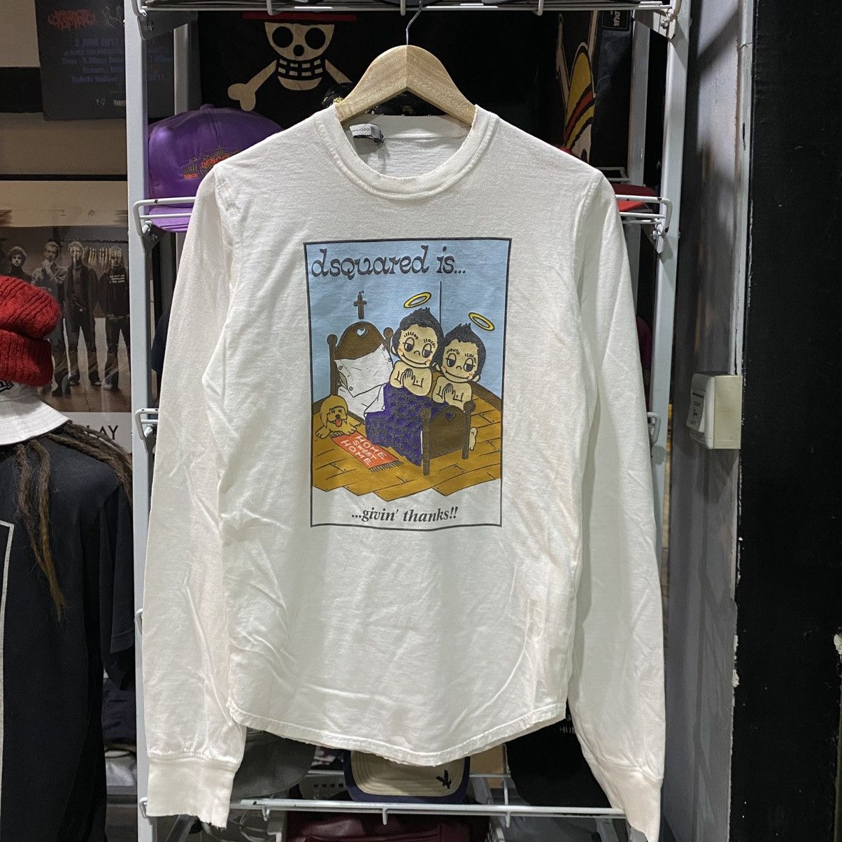 Dsquared2 DSQUARED Men's Tattoo Printed Sheer Long Sleeve T