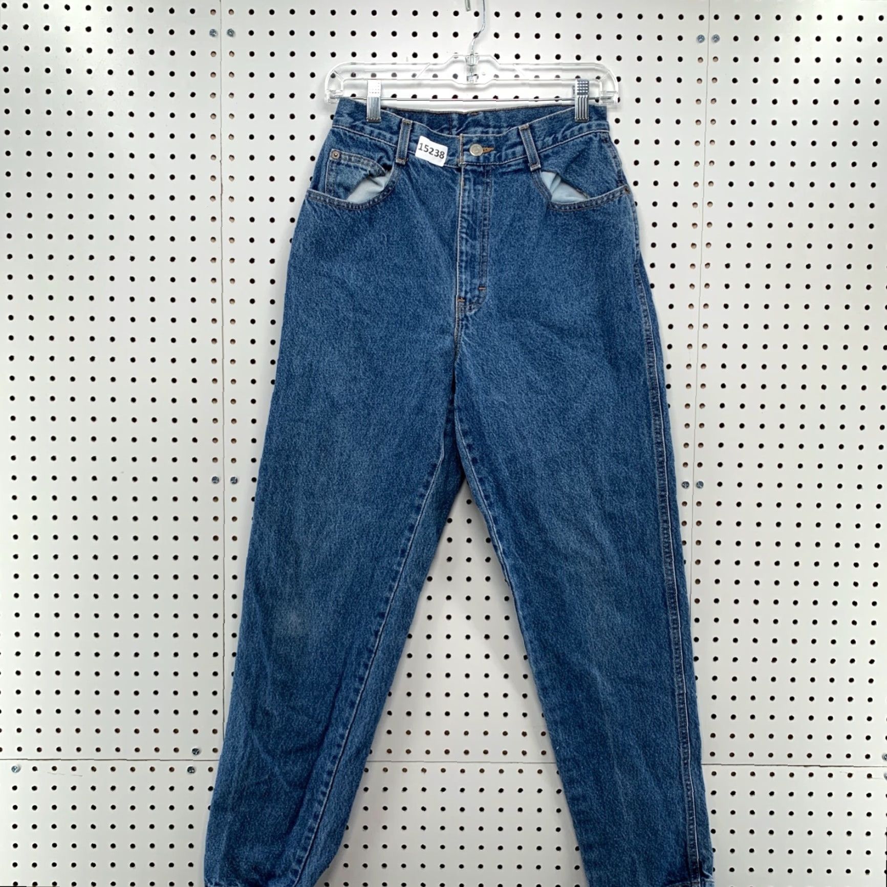 Vintage VINTAGE Emporio Gitano Denim Blue Jeans High Rise Womens 10 Tapered Dark Wash Jeans Size 32" / US 10 / IT 46 - 7 Thumbnail