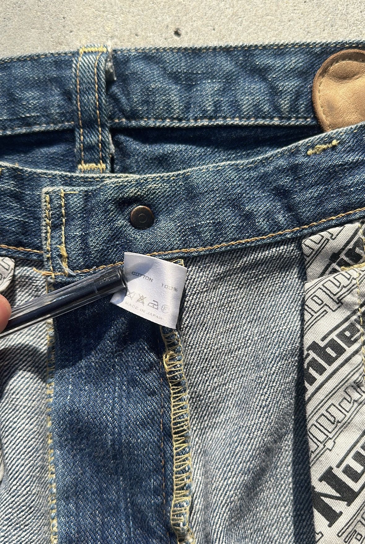 Number (N)ine Number Nine Aw03 Kurt Period Patchwork Jeans Size US 32 / EU 48 - 5 Thumbnail
