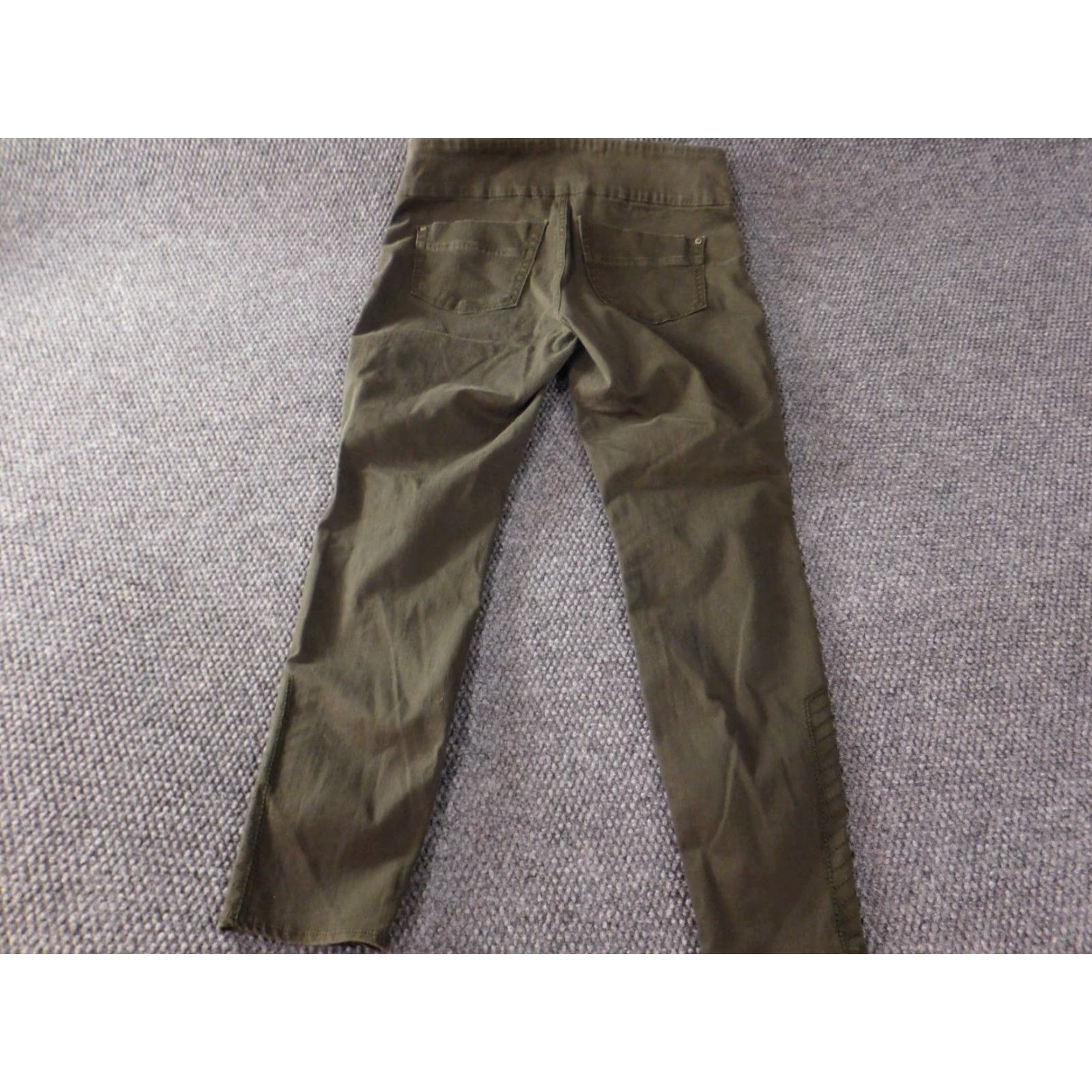 Vintage Rock & Republic Jeans Womens 16 Green Pull On Denim 27in Inseam Slimming Stretch Pockets Designer Vintage No Size 38" / US 16 / IT 52 - 7 Thumbnail