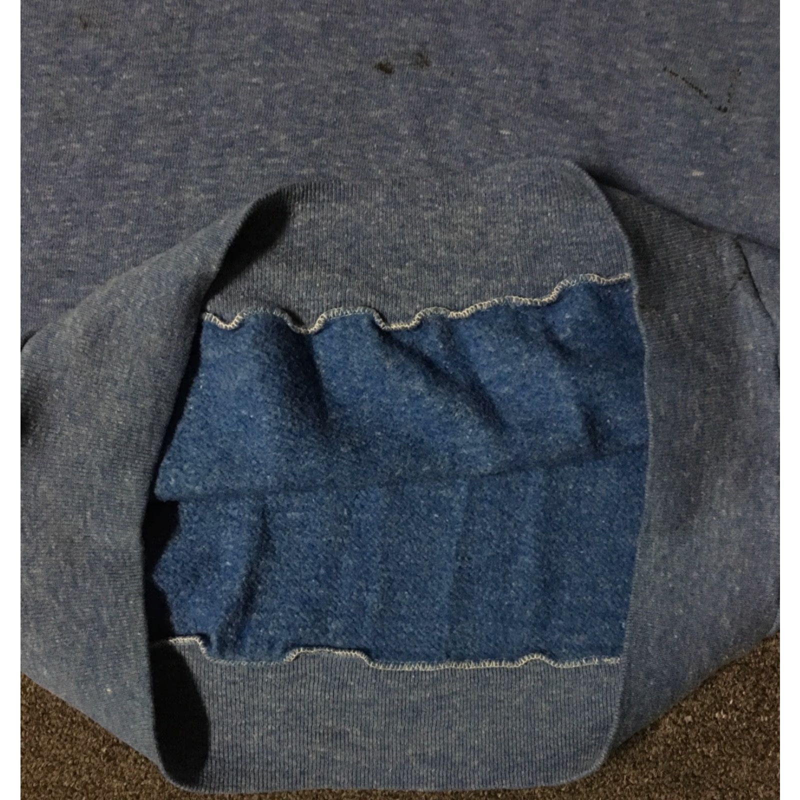 Vintage Vtg American Vintage Sweatshirt M Pullover Distressed Paint Blue 70s 80s Biker Surf Gym 90s College Retro Men Mens Size US M / EU 48-50 / 2 - 5 Thumbnail