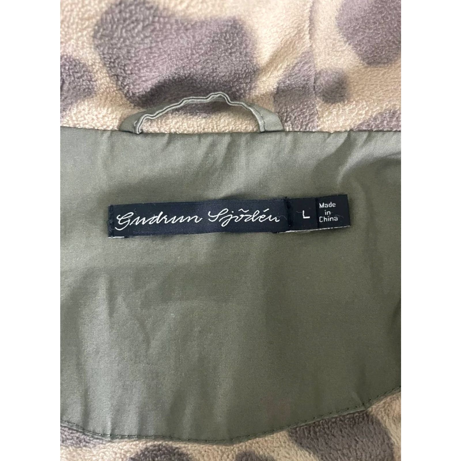 Olive Gudrun Sjoden Womens Hooded Jacket Olive Cotton Full Zip L Olive Hooded Jacket Womens Regular Size L - Gudrun Sjoden - Jacket Size L / US 10 / IT 46 - 3 Thumbnail