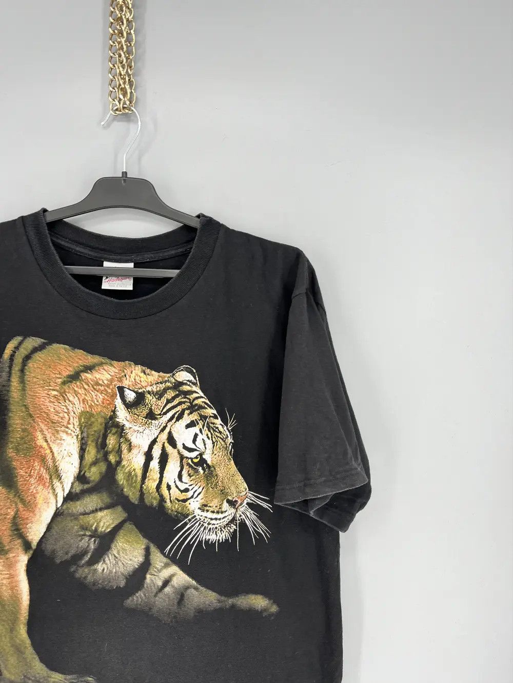 Vintage Vintage Y2K 90s Tiger Face Boxy Graphic Tee Size US XL / EU 56 / 4 - 4 Thumbnail