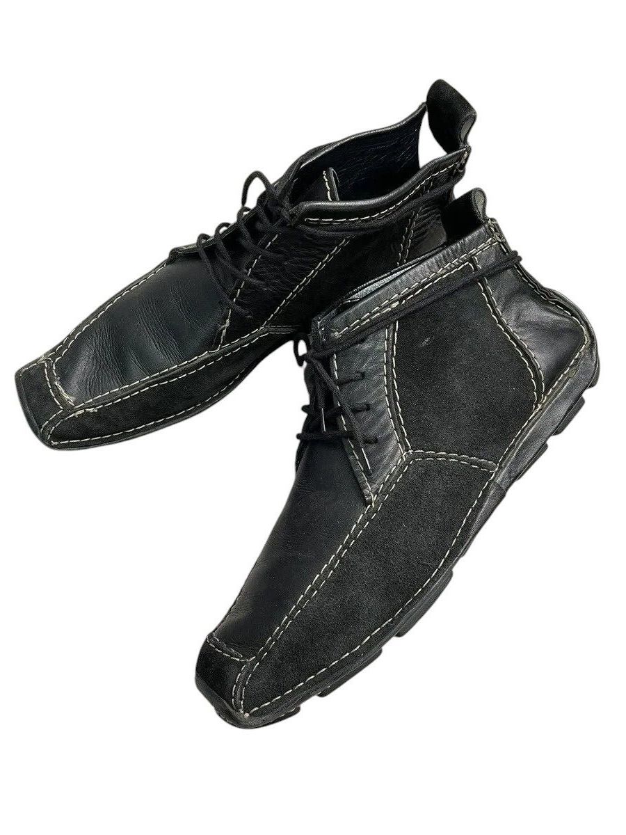 14th Addiction Vintage Black Leather Boots 14th addiction stitching japan Size US 8 / EU 41 - 5 Thumbnail
