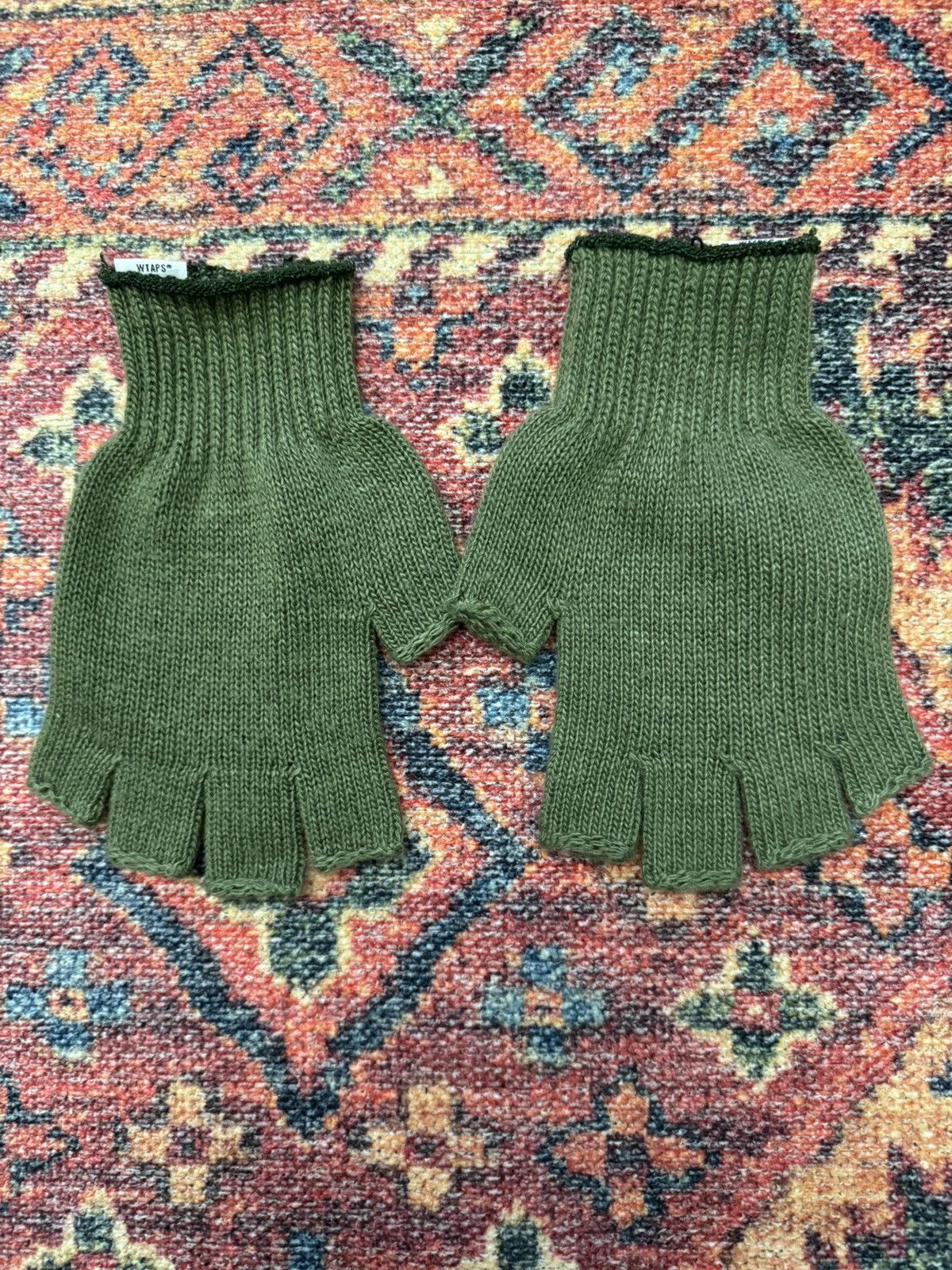 Wtaps WTAPS OLIVE GREEN PRINTED GLOVES Size ONE SIZE - 3 Thumbnail