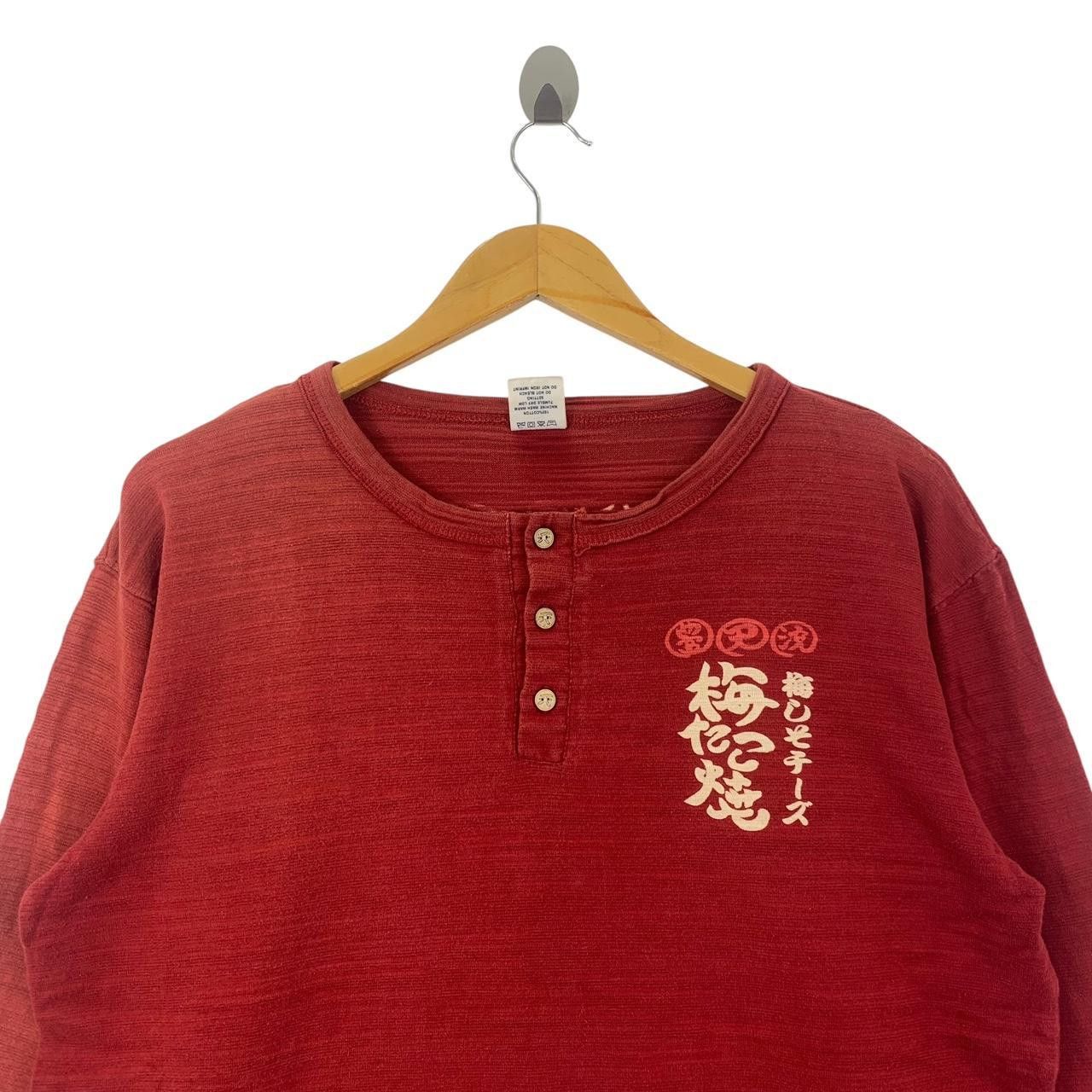 Vintage Vintage JAPAN TRADITIONAL RAMEN Henley Tee Shirt Size L / US 10 / IT 46 - 2 Thumbnail