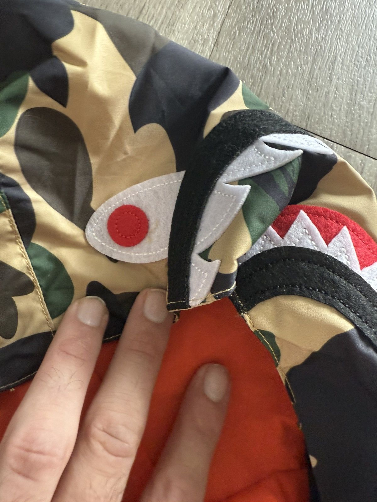 Bape Bape Yellow Camo Shark Windbreaker Size US XL / EU 56 / 4 - 2 Thumbnail